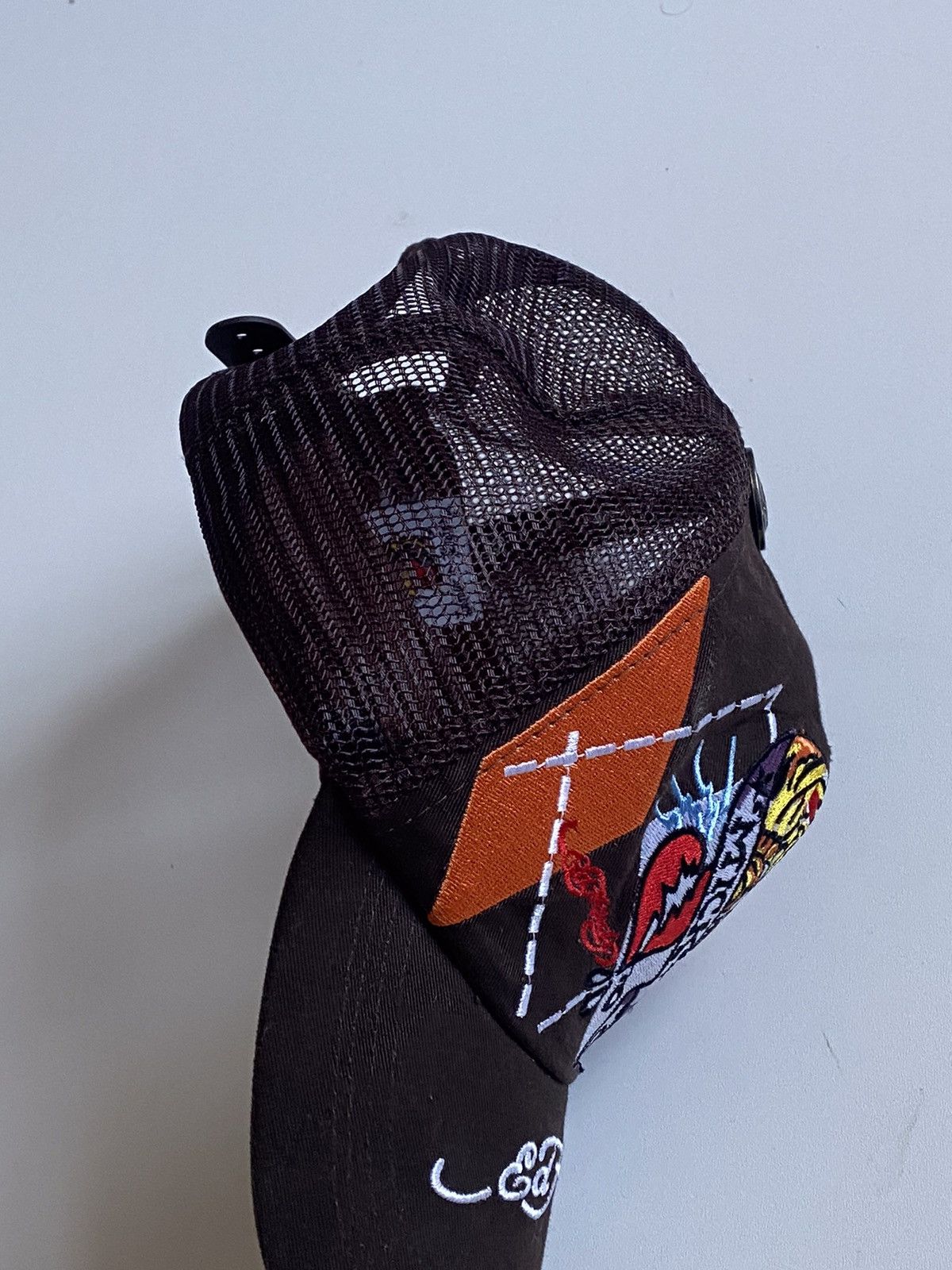 Ed Hardy Y2k Ed Hardy Japanese Streetwear Fashion Trucker Cap Size ONE SIZE - 6 Thumbnail