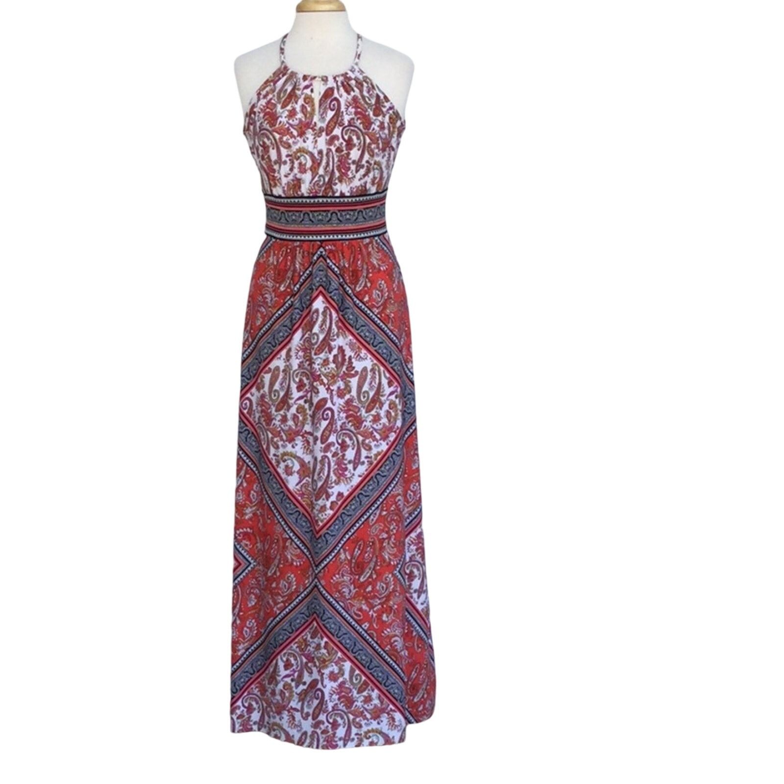 Other London Style Collection Halter Keyhole Button Maxi Dress 8 Size M / US 6-8 / IT 42-44 - 1 Thumbnail