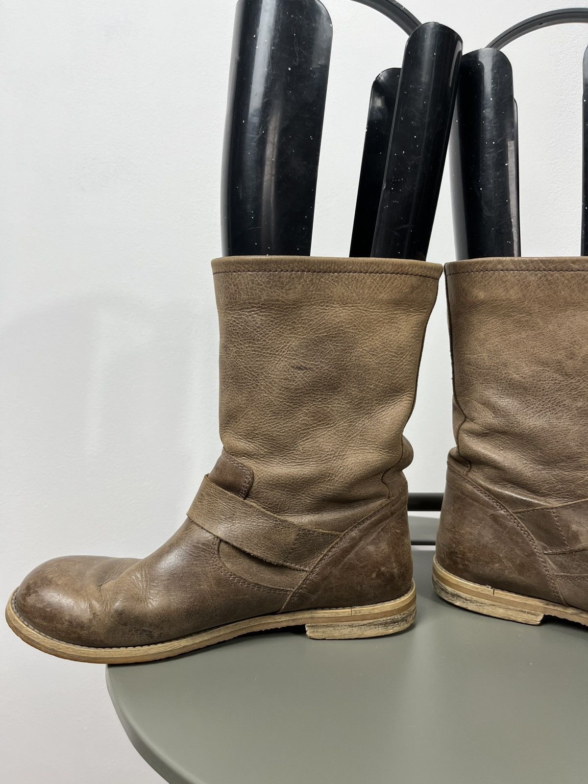Other Vintage brown leather mid calf boots with buckles size 38 Size US 7.5 / IT 37.5 - 9 Thumbnail