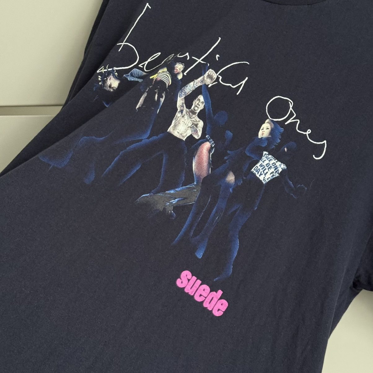 Vintage Vintage 1996 Suede Beautiful Ones T-Shirt Size US XL / EU 56 / 4 - 7 Thumbnail