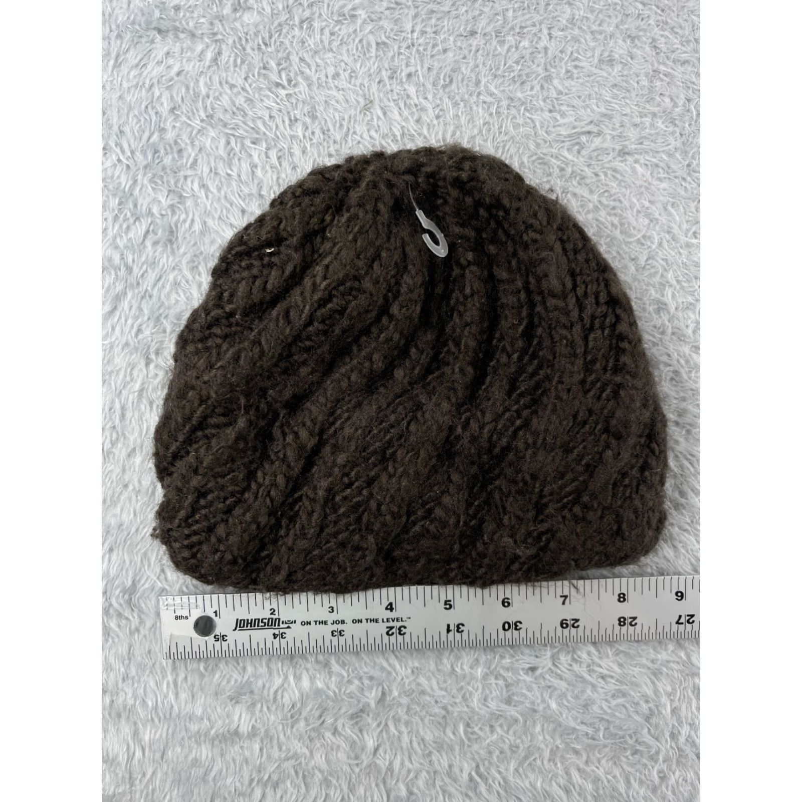 The North Face The North Face Beanie Hat Womens One Size Gray Knit Polyester Lined Beanie Knit Outdoor Logo 90s Fall Winter Mens Womens Girls Boys Size ONE SIZE - 4 Thumbnail
