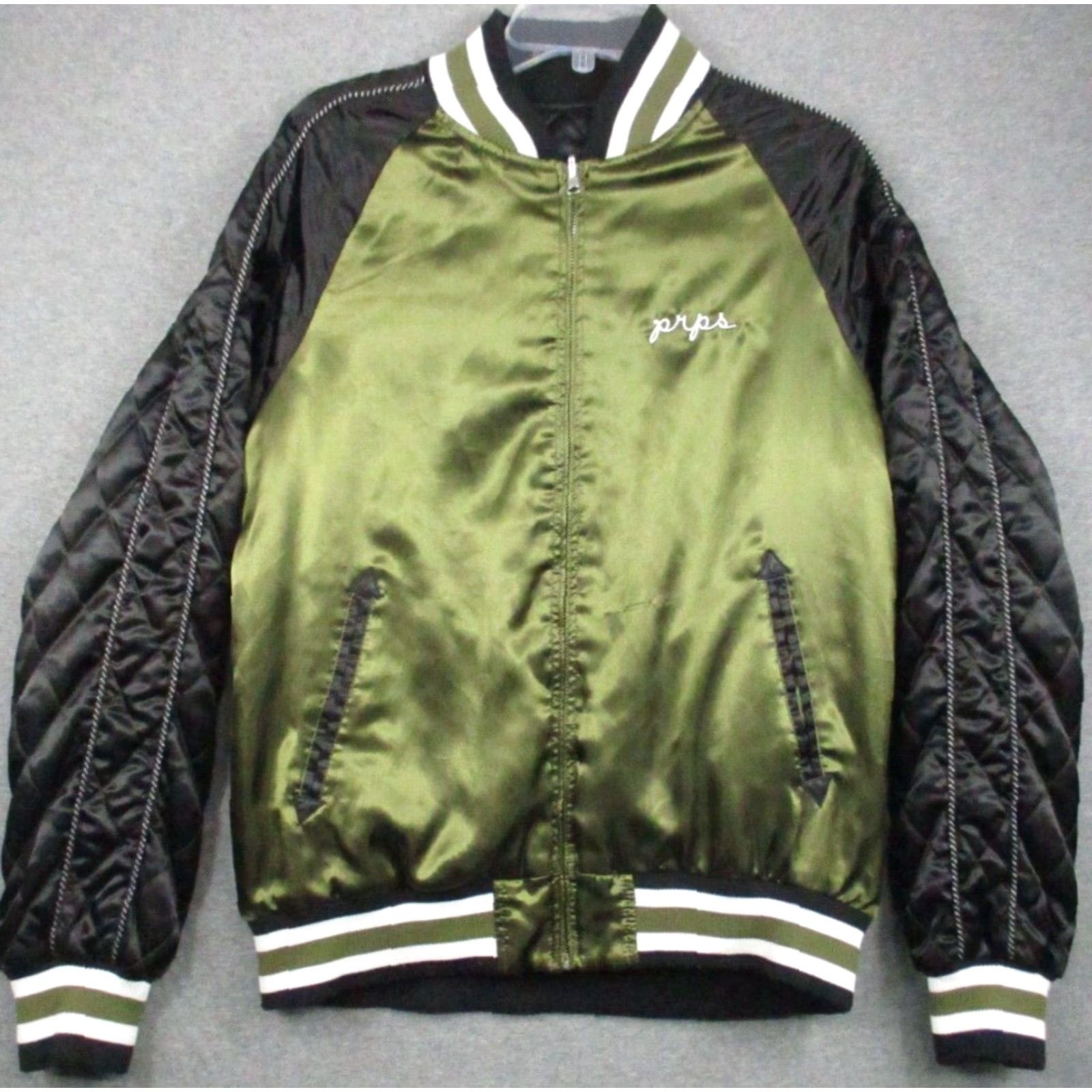 Prps PRPS Tiger Bomber Jacket Large Mens Aviator Varsity Embroidered Quilted Jacket Size US L / EU 52-54 / 3 - 2 Thumbnail