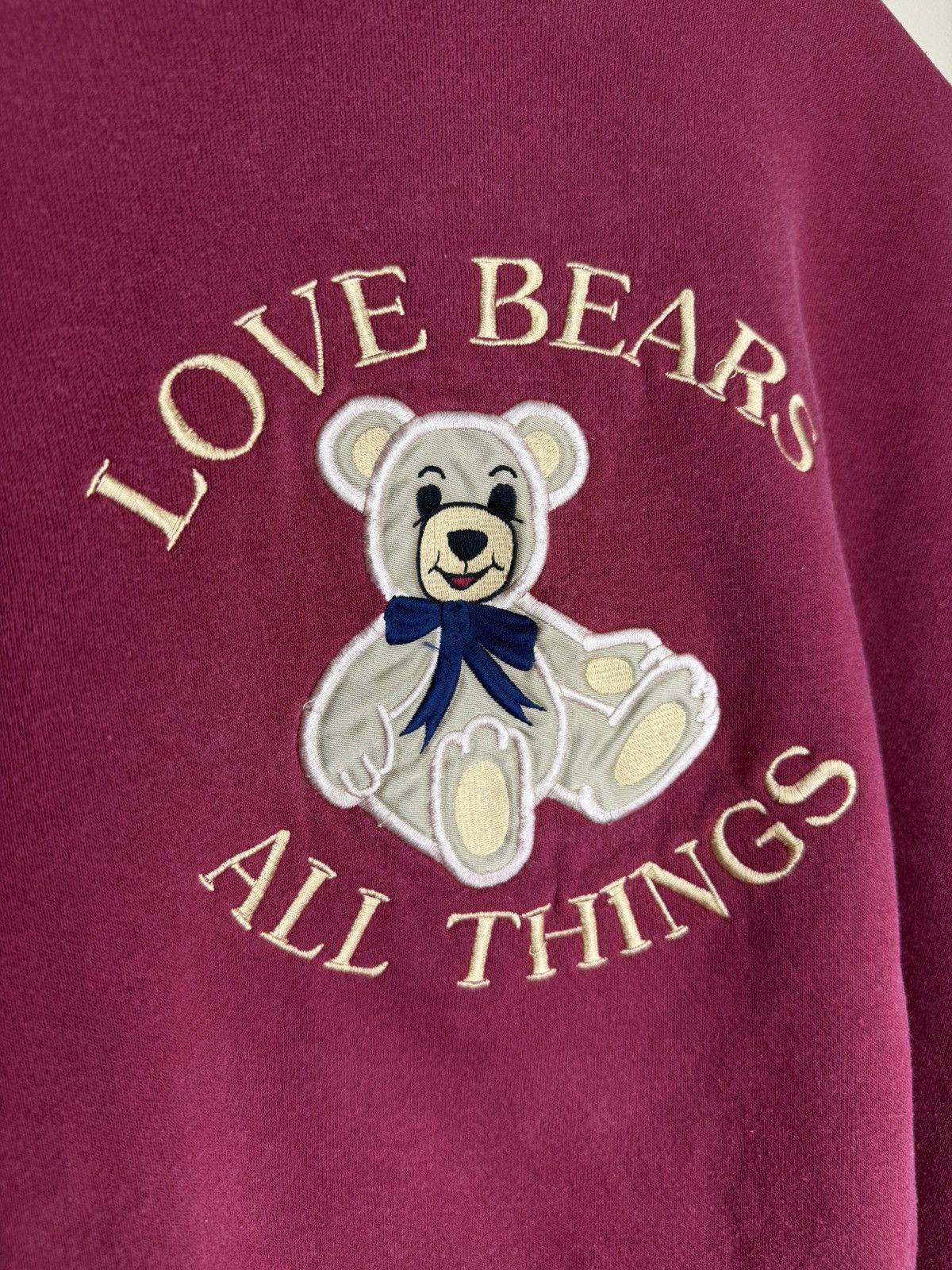 Vintage Vintage Hanes Love Bears All Things Embroidered Sweatshirt Size US XL / EU 56 / 4 - 4 Thumbnail