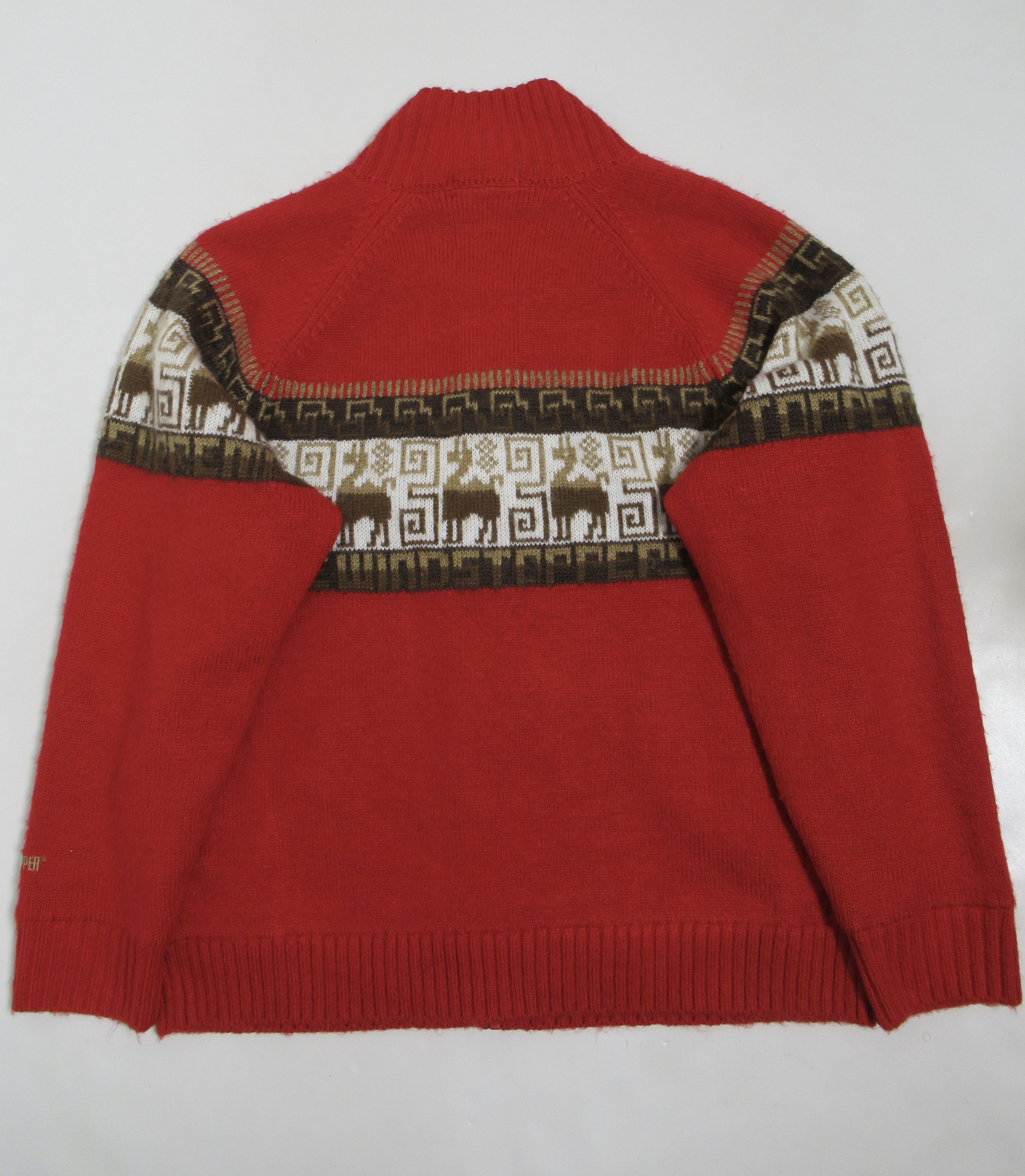 Supreme Supreme Men's Chullo Windstopper® Zip Up Sweater Red Size L Size US L / EU 52-54 / 3 - 5 Thumbnail