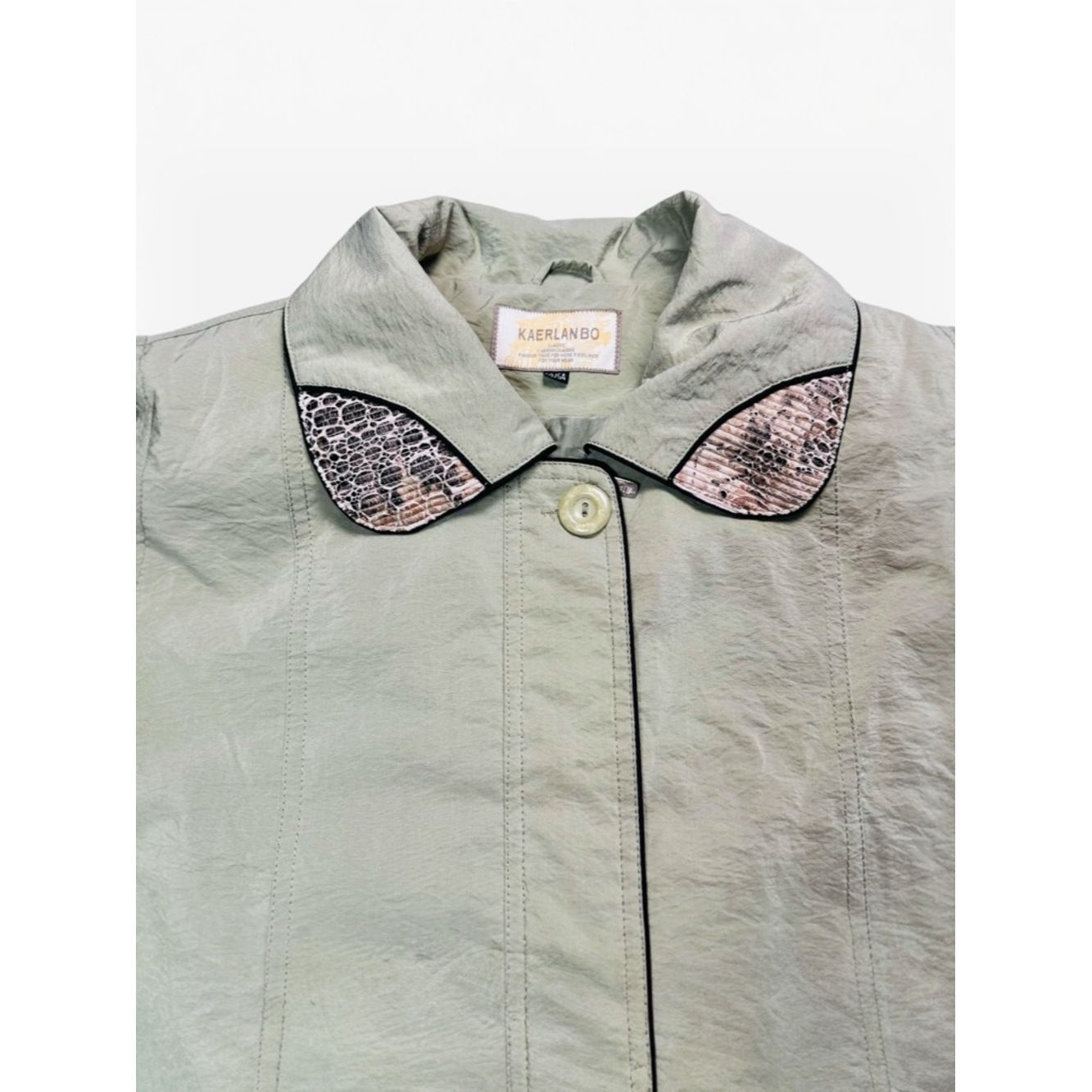 Other Vintage Kaerlanbo Light Sage Green Trench Coat Size L Size L / US 10 / IT 46 - 5 Thumbnail