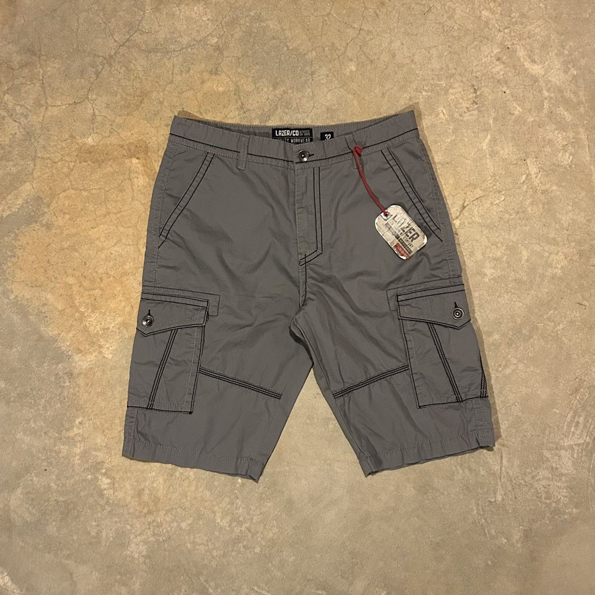 Affliction × Southpole × Vintage Crazy Vintage Y2K Affliction Style Sample Baggy Cargo Shorts Size US 33 - 3 Thumbnail