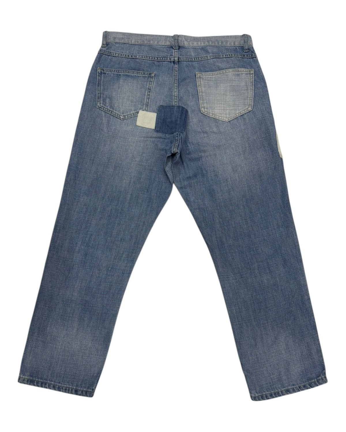 Issey Miyake × Tsumori Chisato × Undercover Niko And Patchwork Baggy Wide Cropped Jeans Denim Size US 32 / EU 48 - 2 Thumbnail
