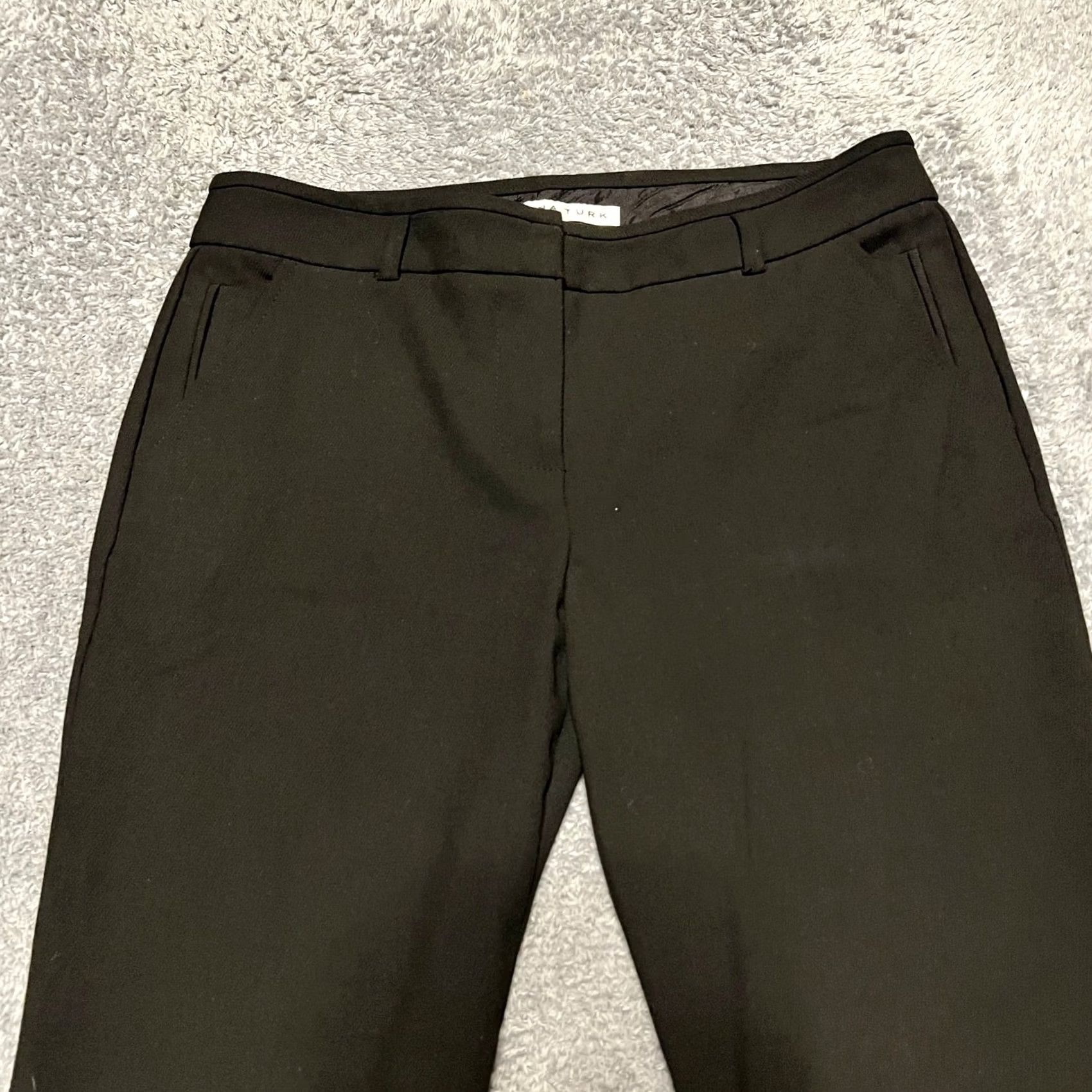 Trina Turk VINTAGE Trina Turk Pants Womens 6 Black Straight Dress Work Ladies Pants 32x31 Size 28" / US 6 / IT 42 - 2 Thumbnail
