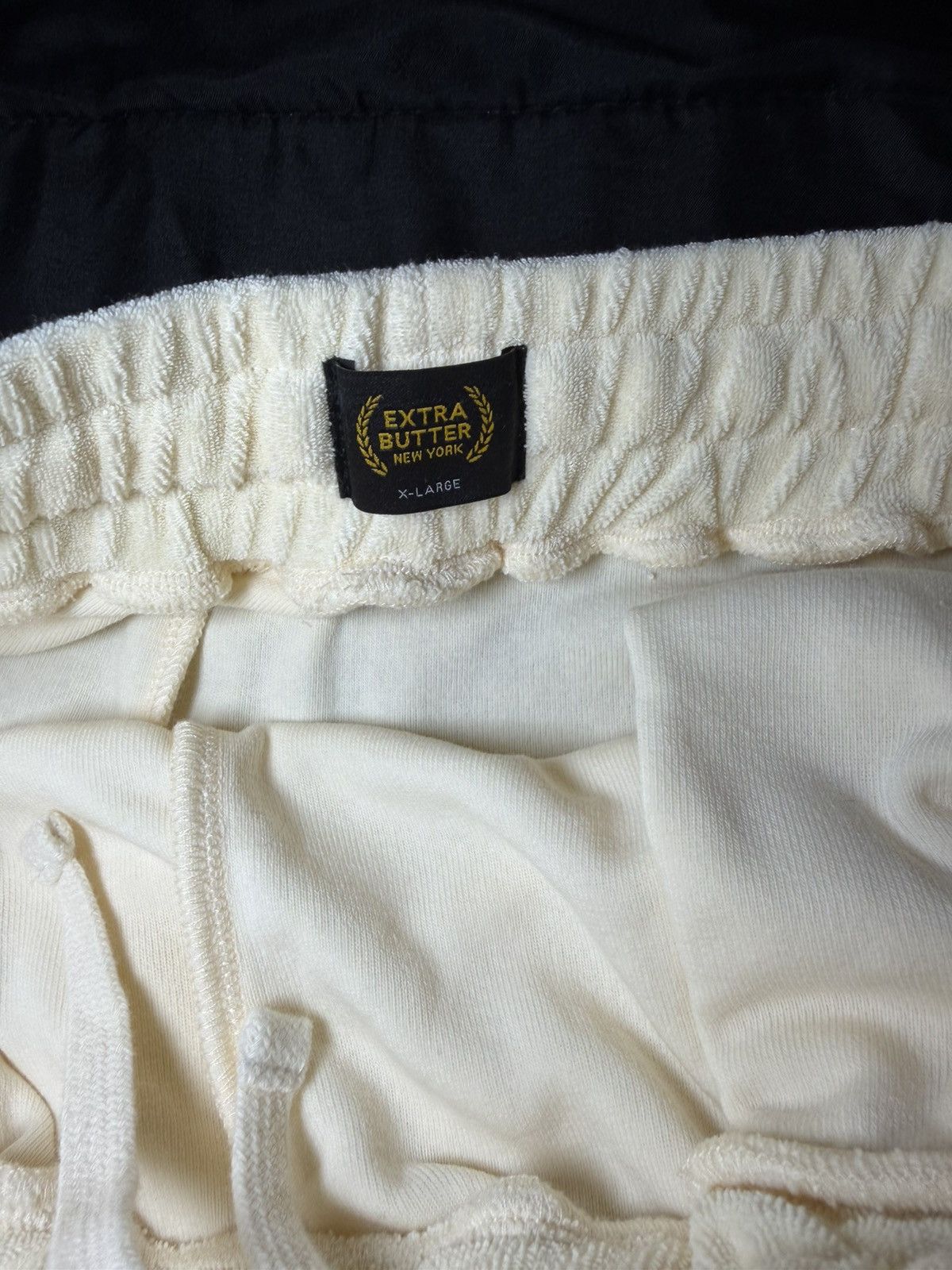 Extra Butter Cream Terry Track Pants Size 1XL New in Beige, Men's (Size 36) — image 3 of 4