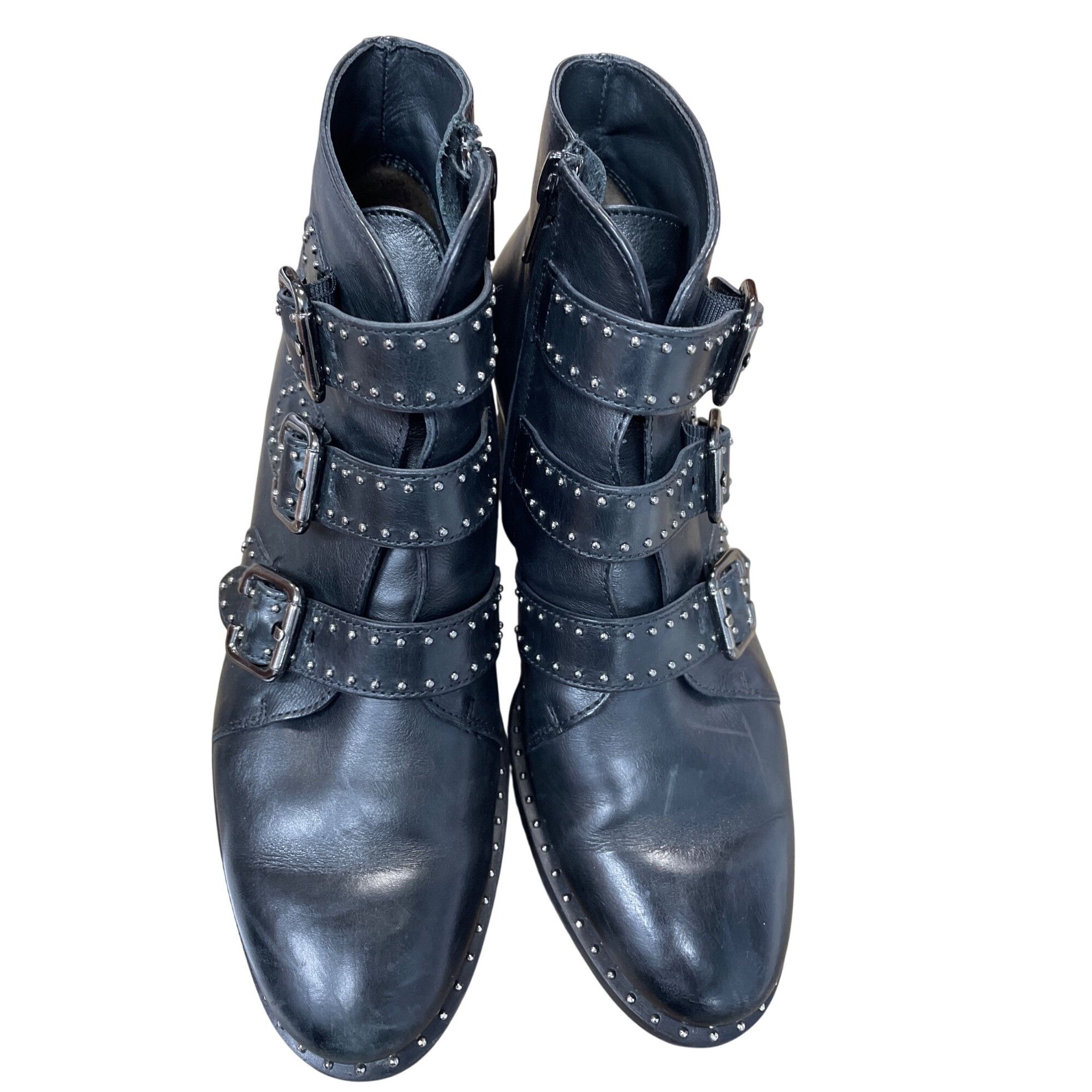 Other Paul Green Womans Black leather studed moto ankle boots sz 5 Size US 5.5 / IT 35.5 - 18 Thumbnail