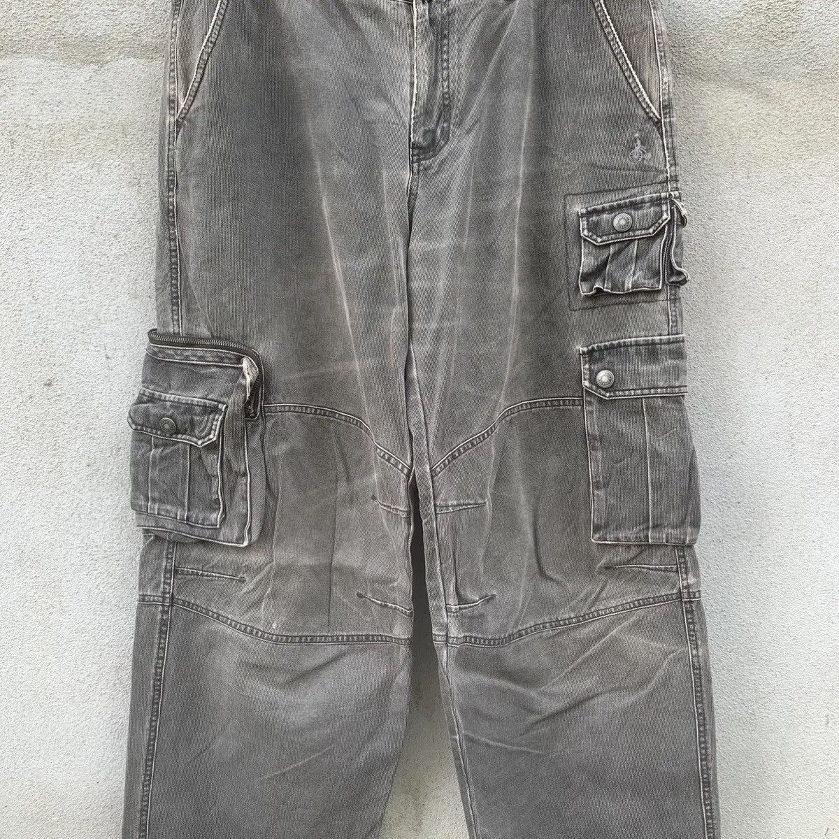 BEANPOLE BEAN POLE🔥DOUBLE KNEE CARGO VINTAGE BAGGY FADED MULTI PANTS Size US 32 / EU 48 - 2 Thumbnail