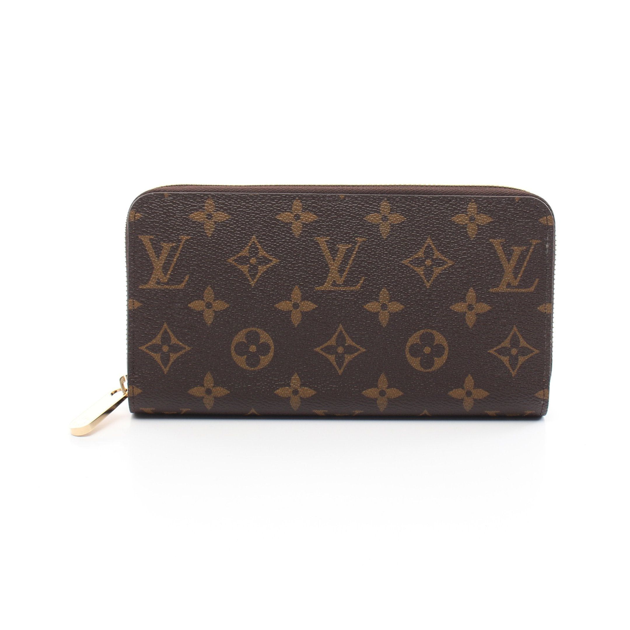Louis Vuitton Zippy Wallet Monogram Round Zipper Long Brown