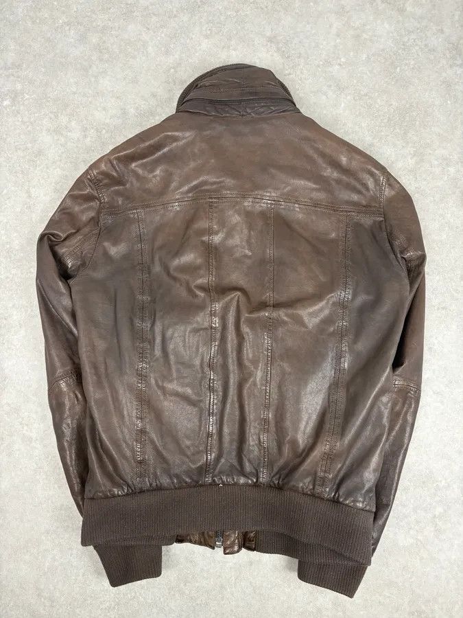 Dolce & Gabbana 2000s Dolce & Gabbana Brown Premium Biker Leather Jacket Size US S / EU 44-46 / 1 - 7 Thumbnail