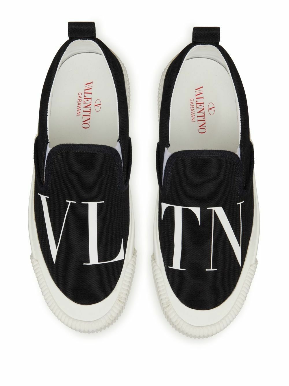Valentino o1y0525 Low-Top Sneakers in White/Black Size US 7 / EU 40 - 3 Thumbnail