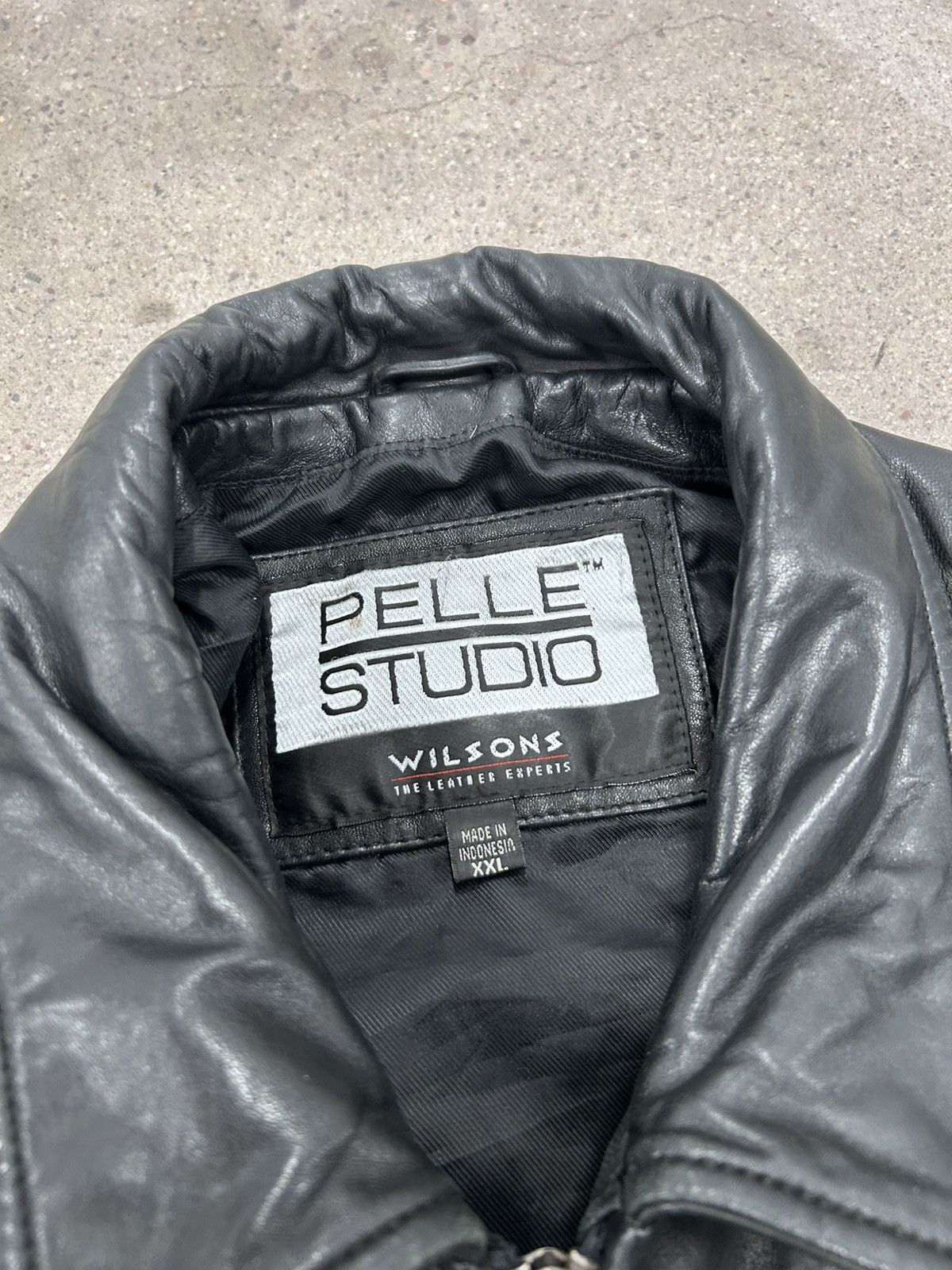 Vintage VTG Wilsons Pelle Studio Bomber Leather Jacket Mens XXL 90s Size US XXL / EU 58 / 5 - 6 Thumbnail
