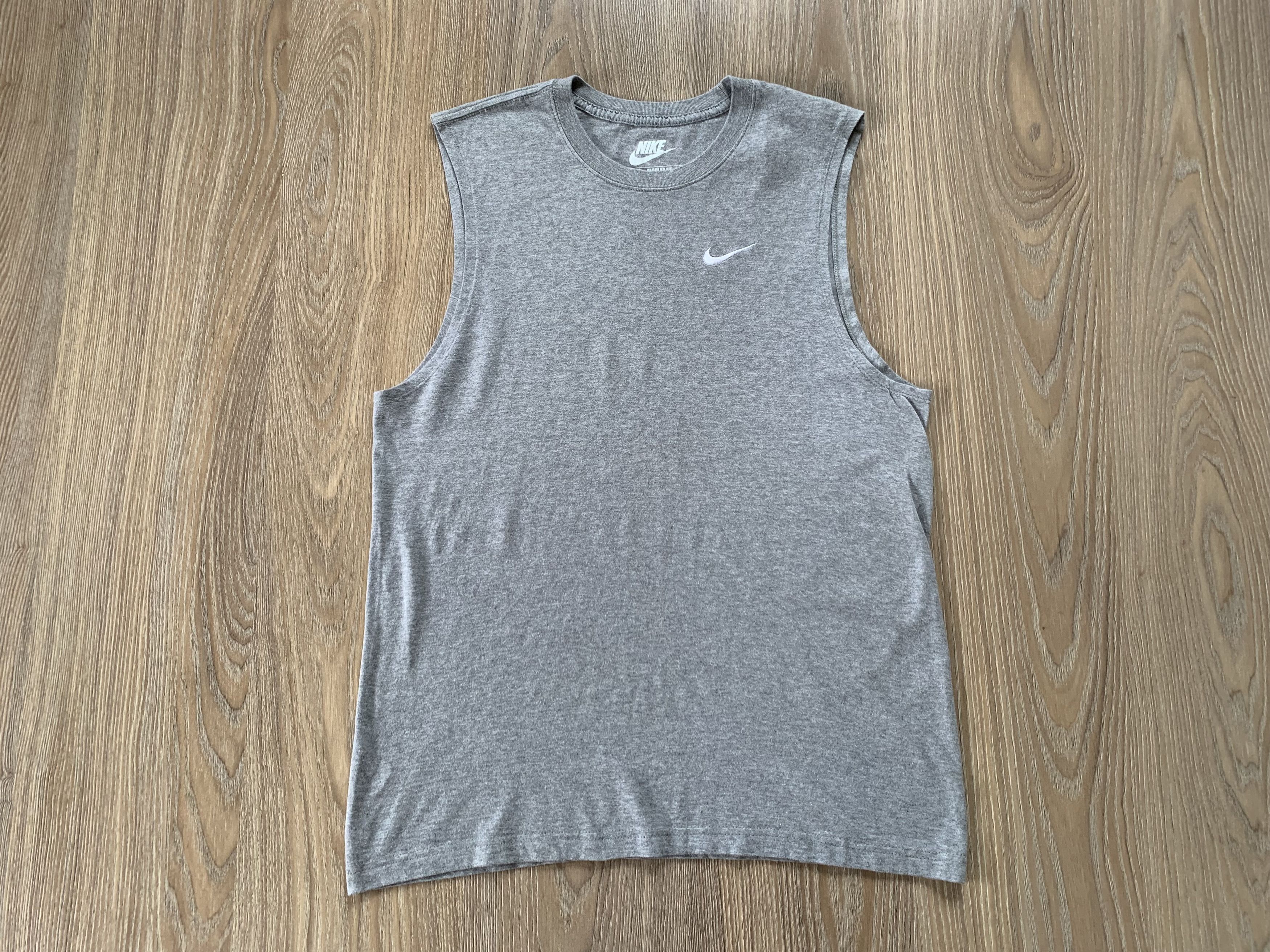 Nike Nike Grey Cotton Sleeveless Size US M / EU 48-50 / 2 - 2 Thumbnail