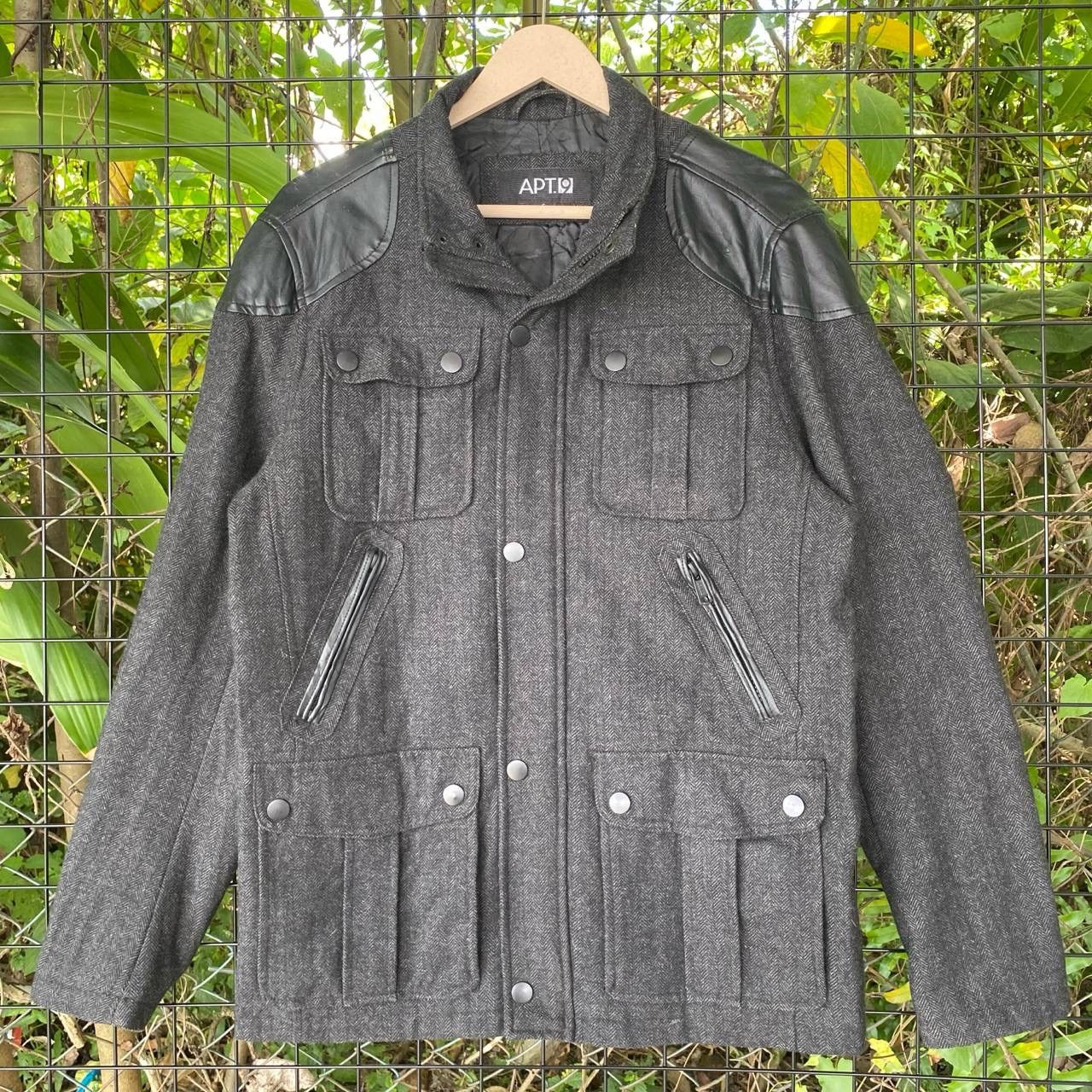 Apt. 9 × If Six Was Nine × Japanese Brand APT9 Wool Multi Pocket Punk Style Jacket Size US S / EU 44-46 / 1 - 2 Thumbnail
