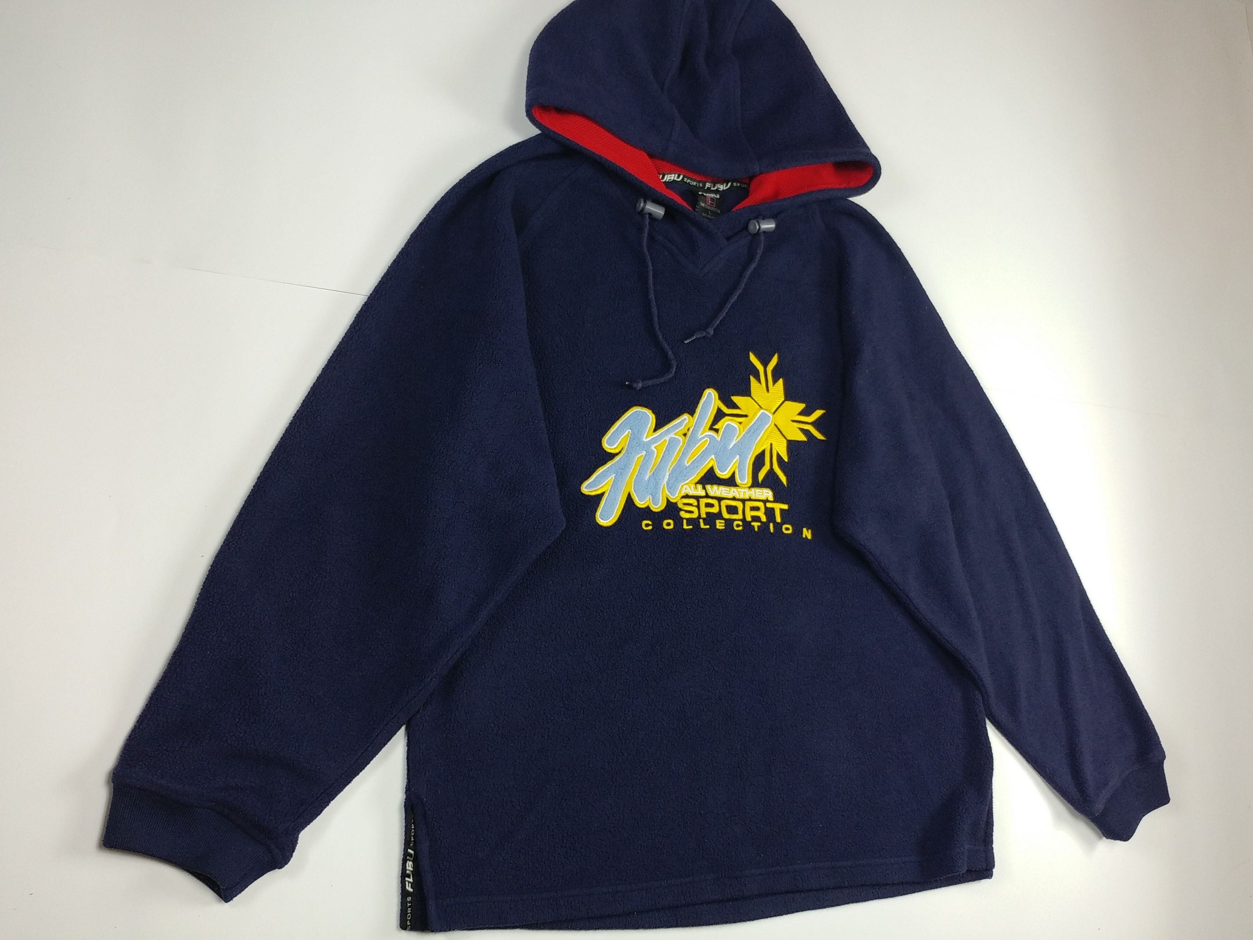 Fubu FUBU hoodie, blue, vintage hip hop sweatshirt, 90s size L Size US L / EU 52-54 / 3 - 3 Thumbnail