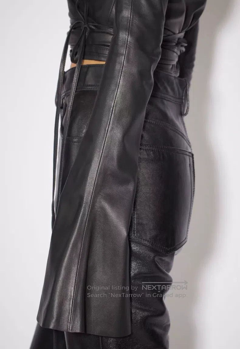 Acne Studios Acne Studios Black leather shirt Size S / US 4 / IT 40 - 8 Thumbnail