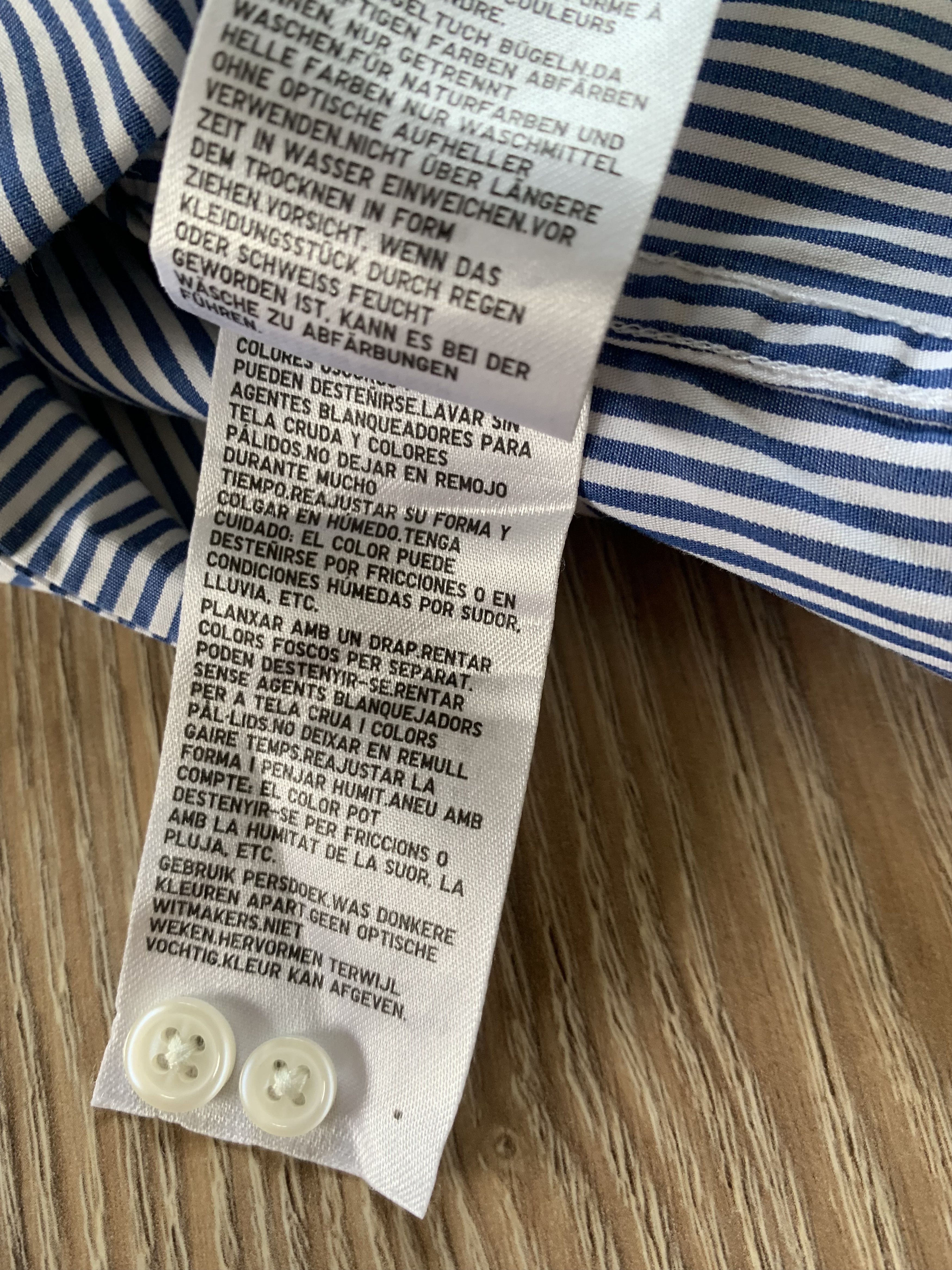 Uniqlo × Vintage Uniqlo Cotton Long Sleeve Stripe Button Down Shirt Size US L / EU 52-54 / 3 - 7 Thumbnail