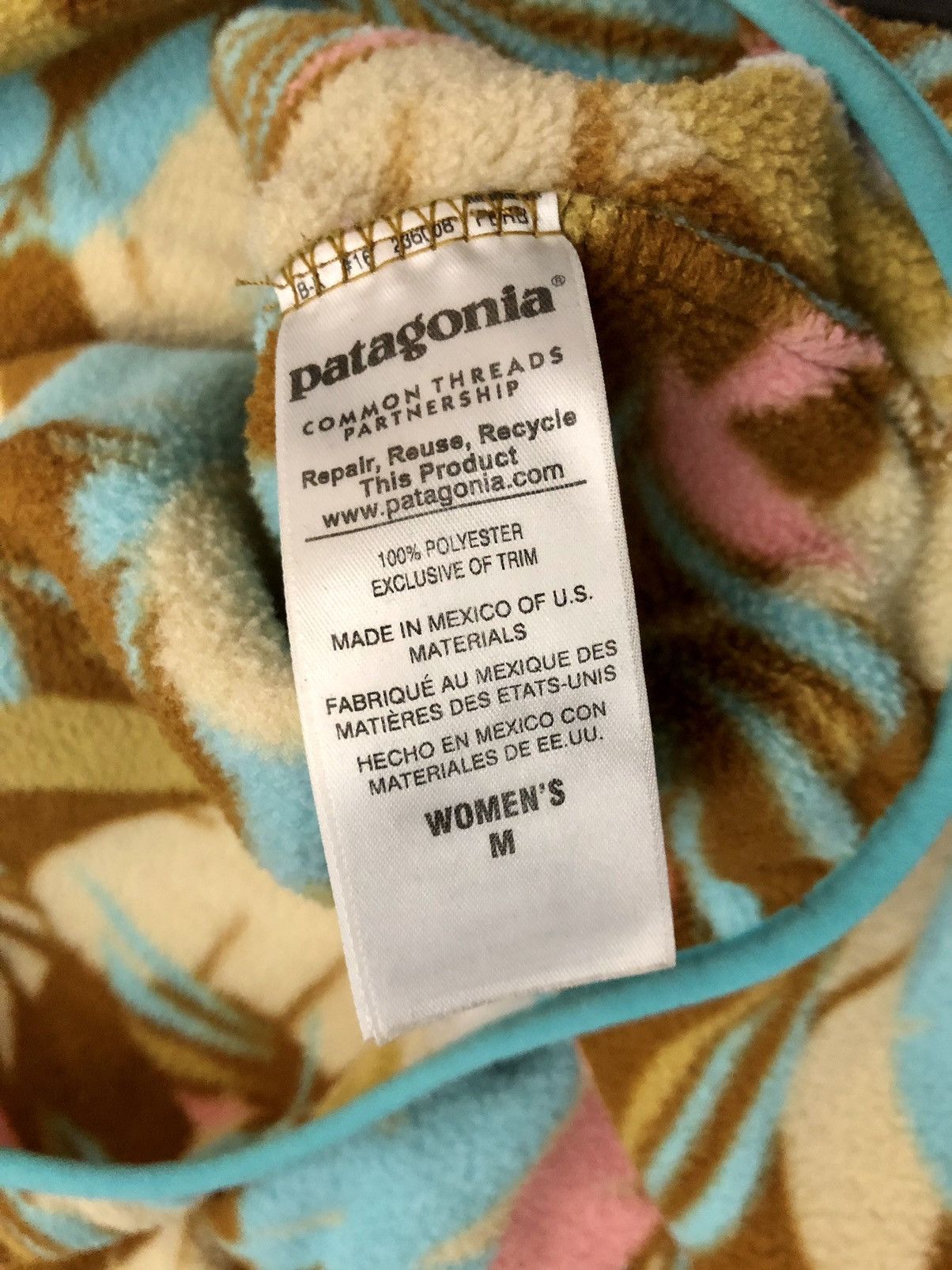 Patagonia Patagonia feather dance bear brown/teal synchilla fleece M Size M / US 6-8 / IT 42-44 - 8 Thumbnail