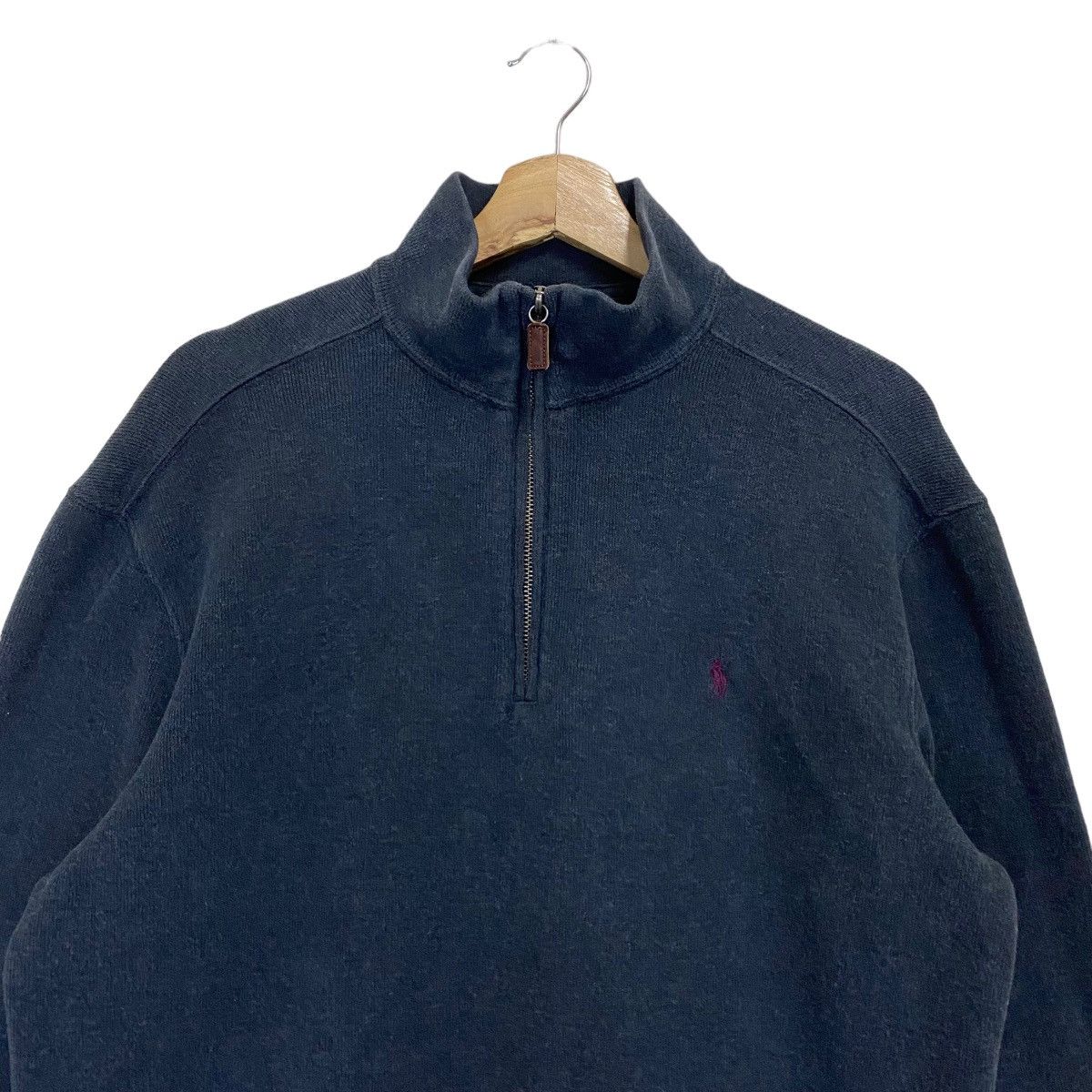 Polo Ralph Lauren × Vintage Vintage 90s Polo Ralph Lauren Small Pony Halfzip Sweatshirt Size US M / EU 48-50 / 2 - 4 Thumbnail