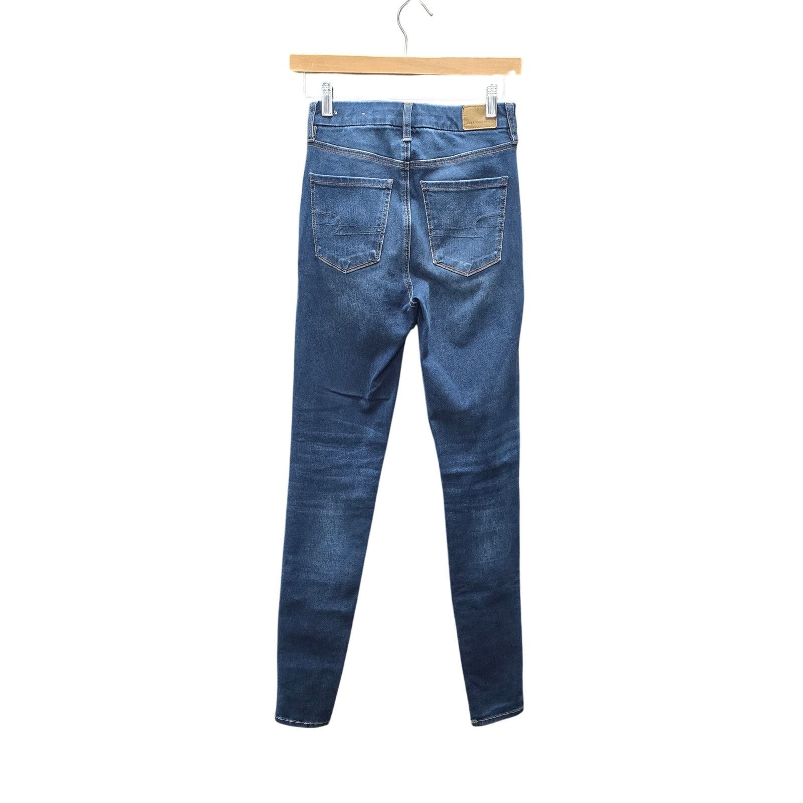 American Eagle Outfitters American Eagle, Curvy Super Hi-Rise Jegging, Size 2 X-Long Size 26" / US 2 / IT 38 - 4 Thumbnail