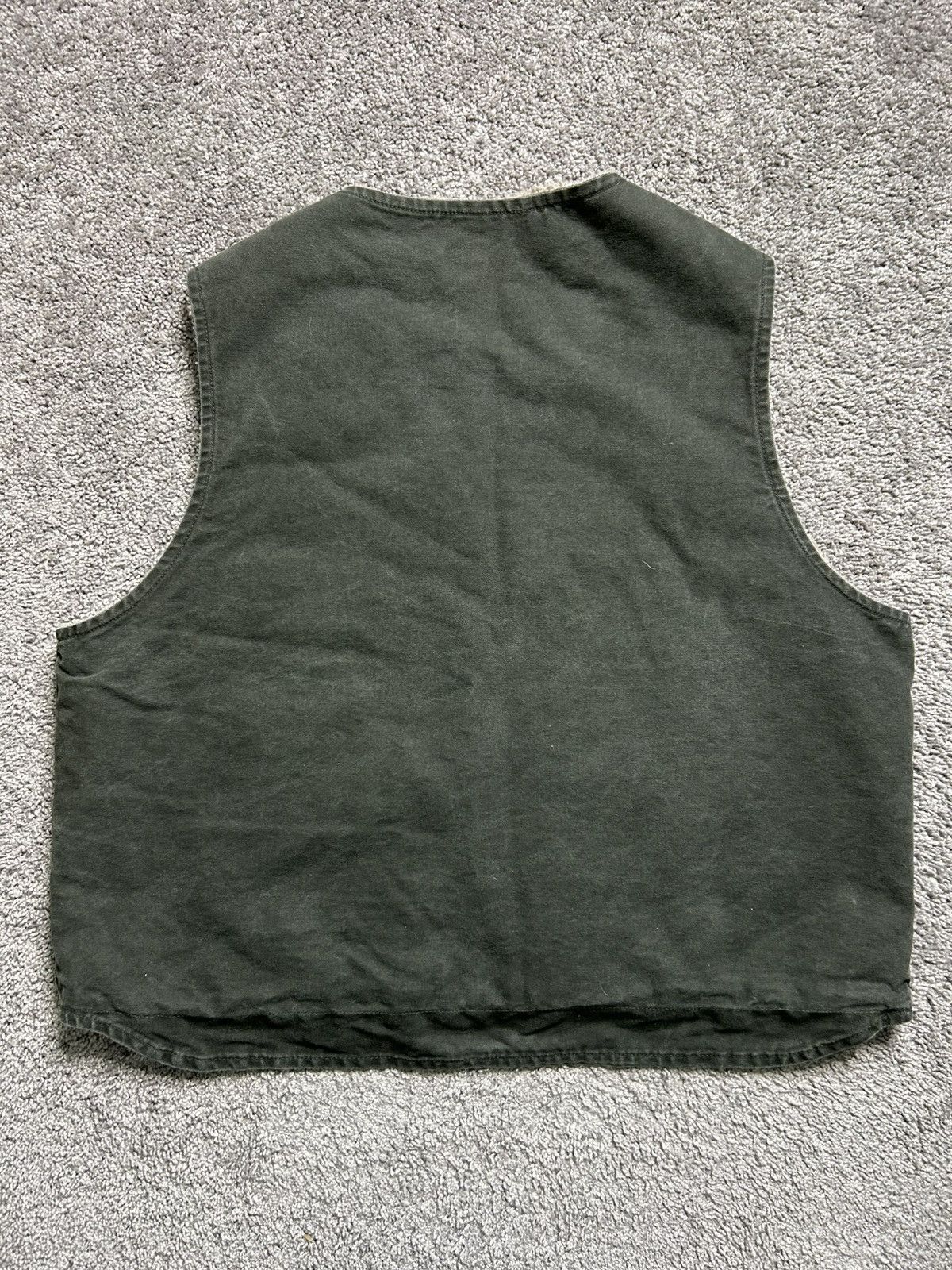 Carhartt Vintage Y2K Carhartt Arctic Sherpa Vest Olive Moss Earth Size US XXL / EU 58 / 5 - 7 Thumbnail