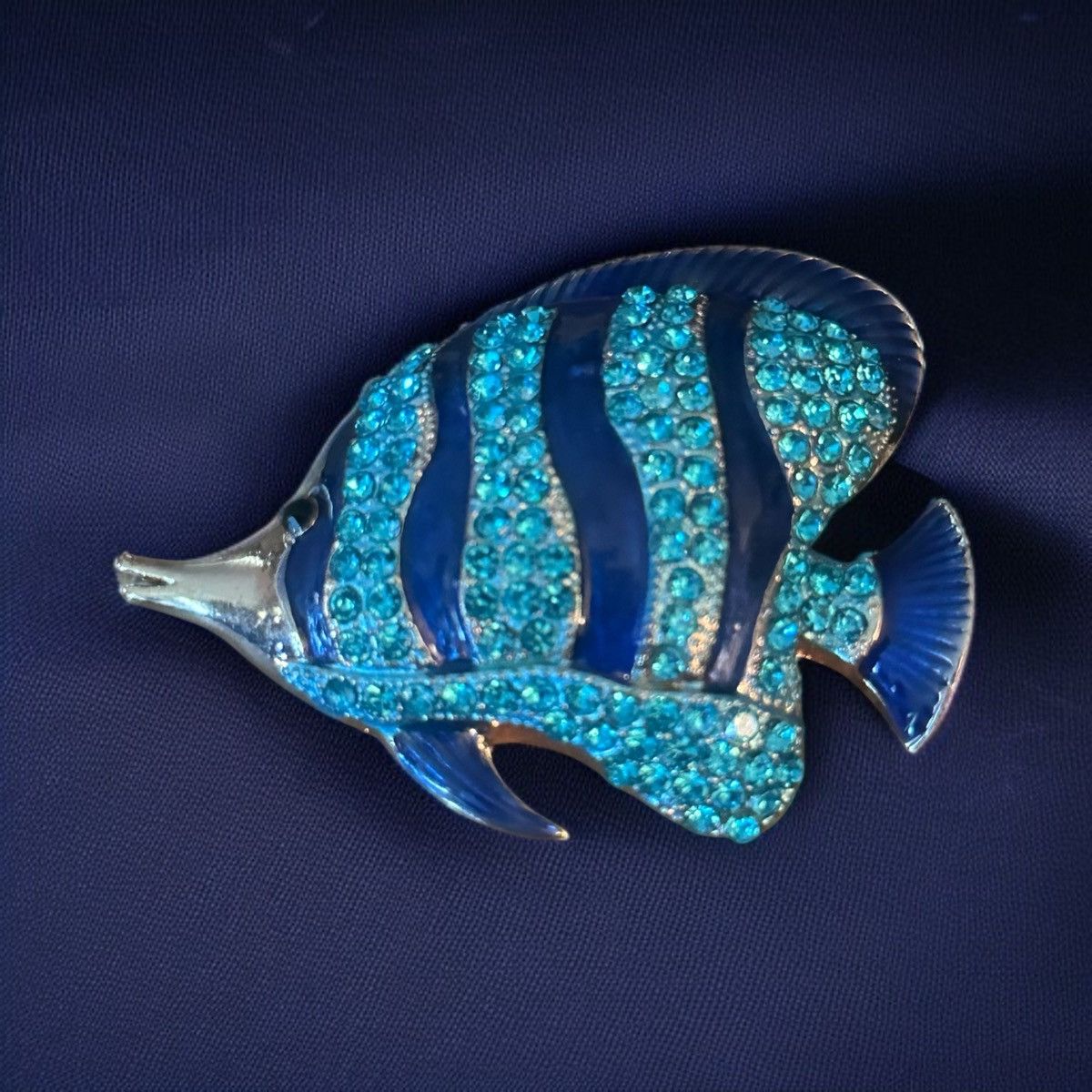 Other Blue rhinestone tropical fish pendant Size ONE SIZE - 1 Thumbnail