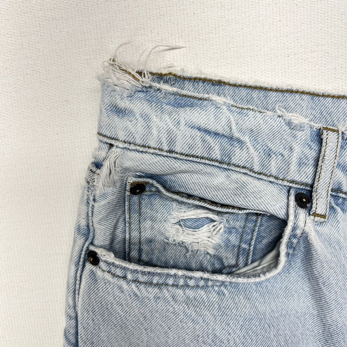 Reformation Reformation Jeans Blue Cynthia High Rise Relaxed Denim Rip Size 29" - 12 Thumbnail