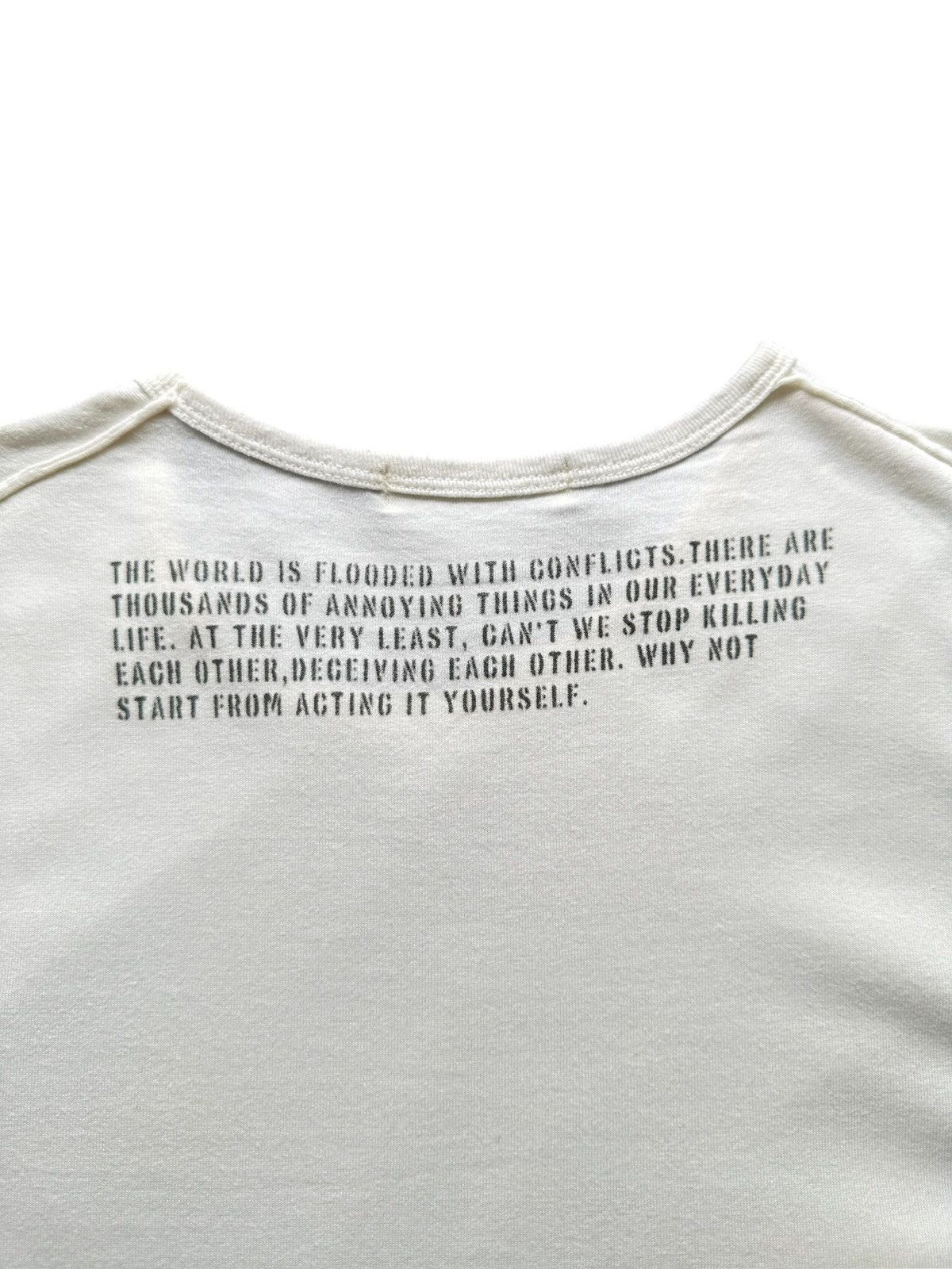 Japanese Brand SS2010 Buona Giornata '' Stop war '' tee Size US S / EU 44-46 / 1 - 6 Thumbnail
