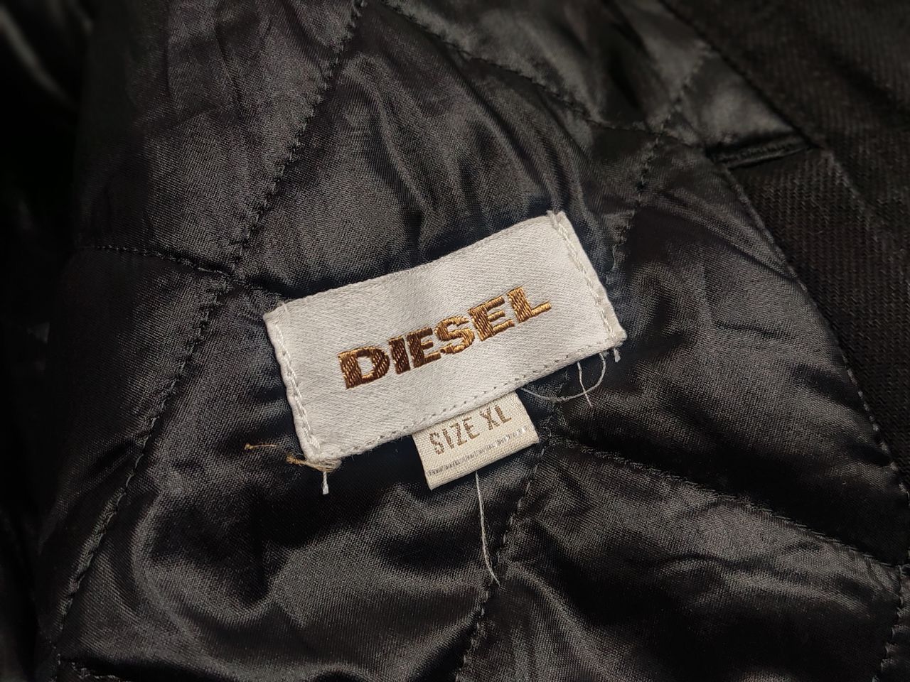 Diesel Diesel Industry Warm men's Black Denim Jacket Vintage style Size US XL / EU 56 / 4 - 17 Thumbnail