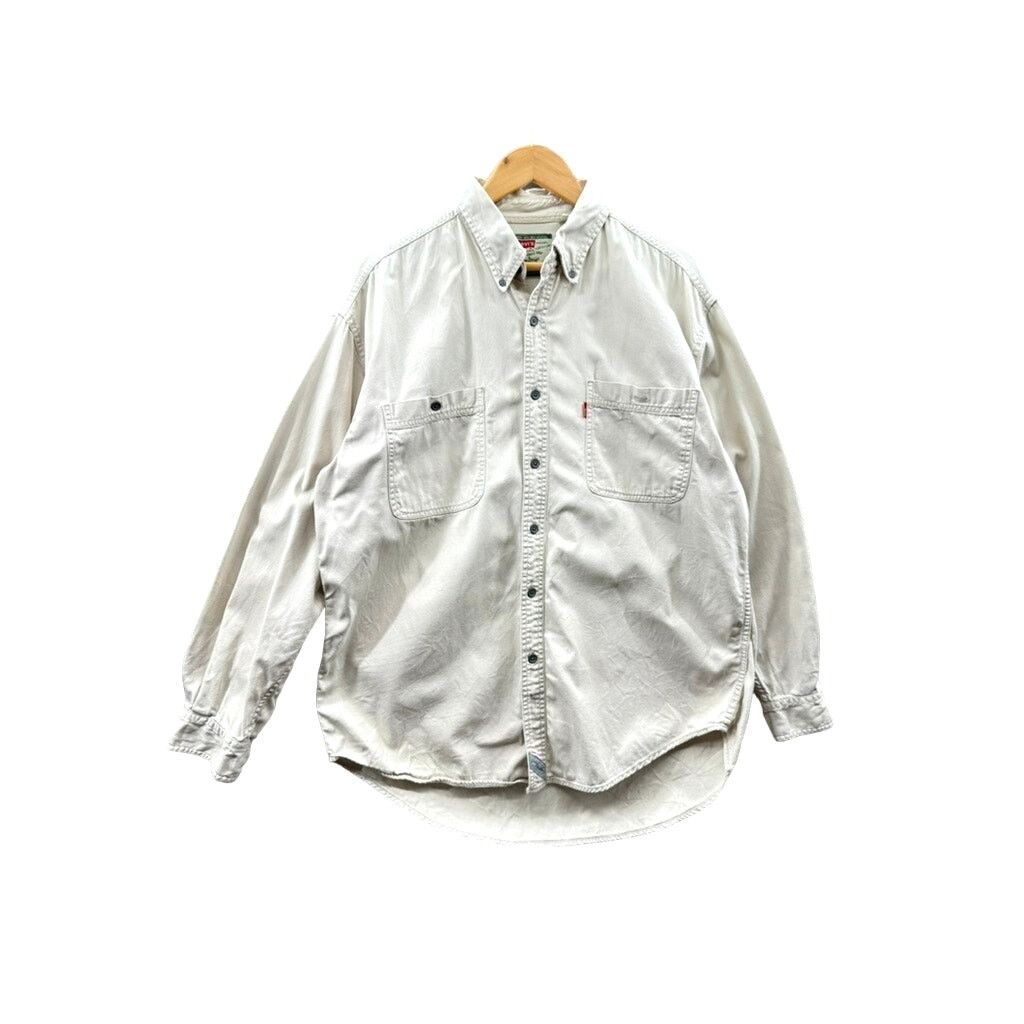 Levi's × Vintage Levi Strauss Men's Utility Chore Dual Pocket Canvas Shirt Size US L / EU 52-54 / 3 - 1 Thumbnail
