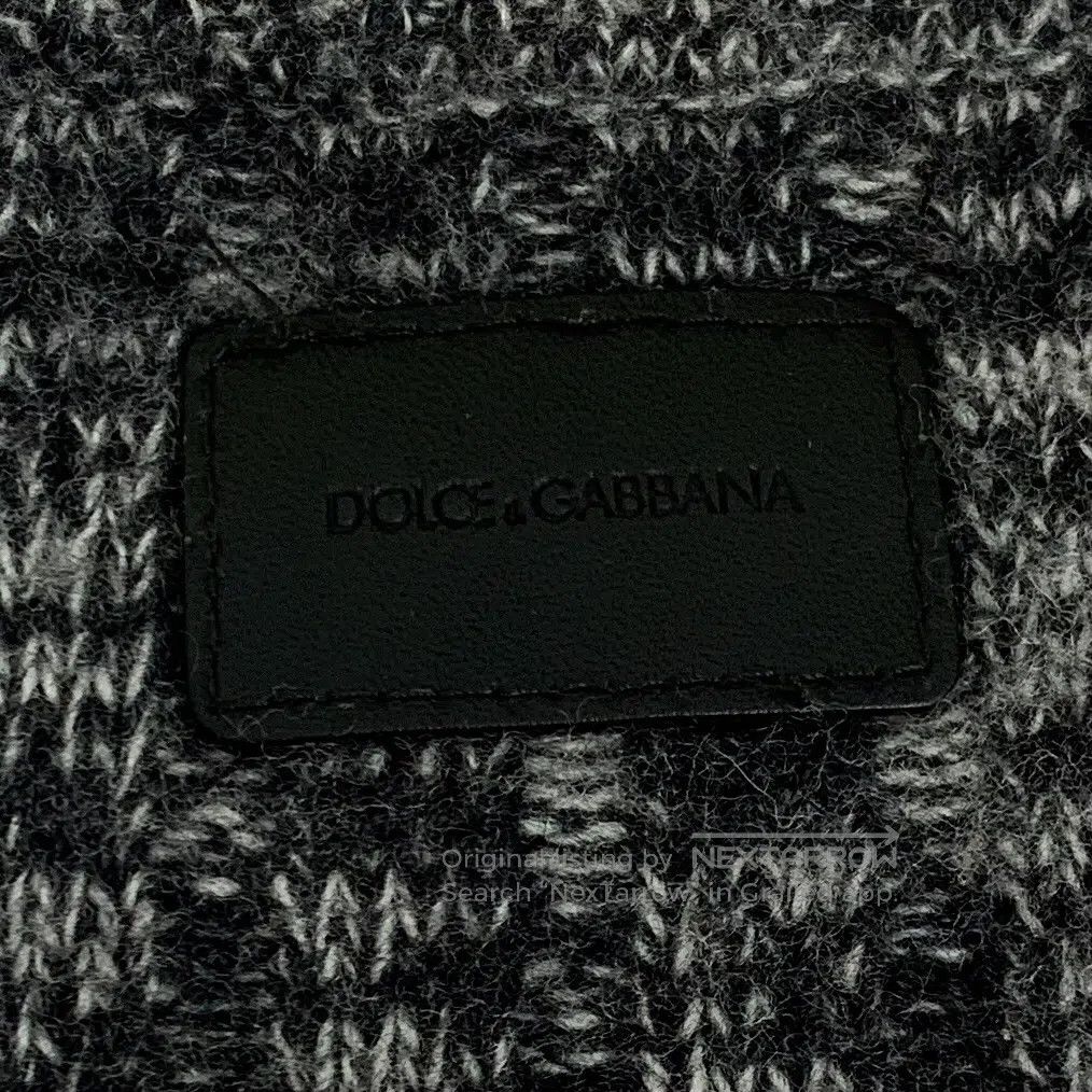 Dolce & Gabbana Dolce Gabbana Black and gray contrast wool round neck long Size US M / EU 48-50 / 2 - 6 Thumbnail