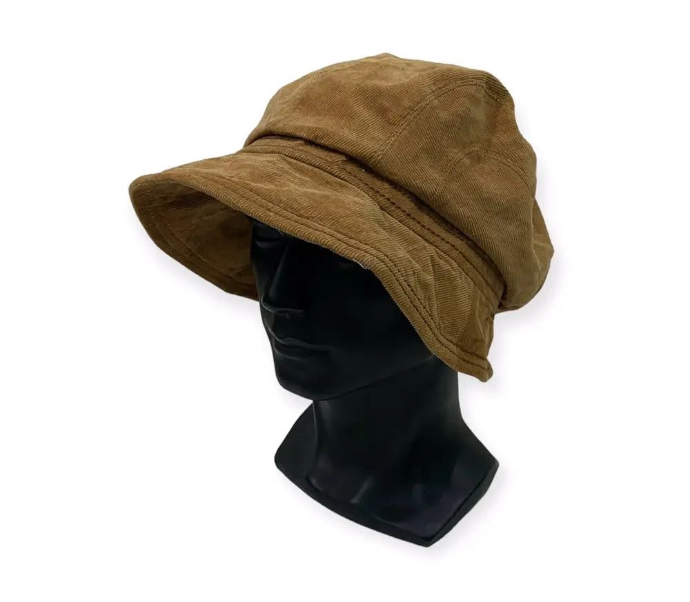 Japanese Brand Japanese Brand Corduroy Plain Bucket Hat Size ONE SIZE - 1 Thumbnail