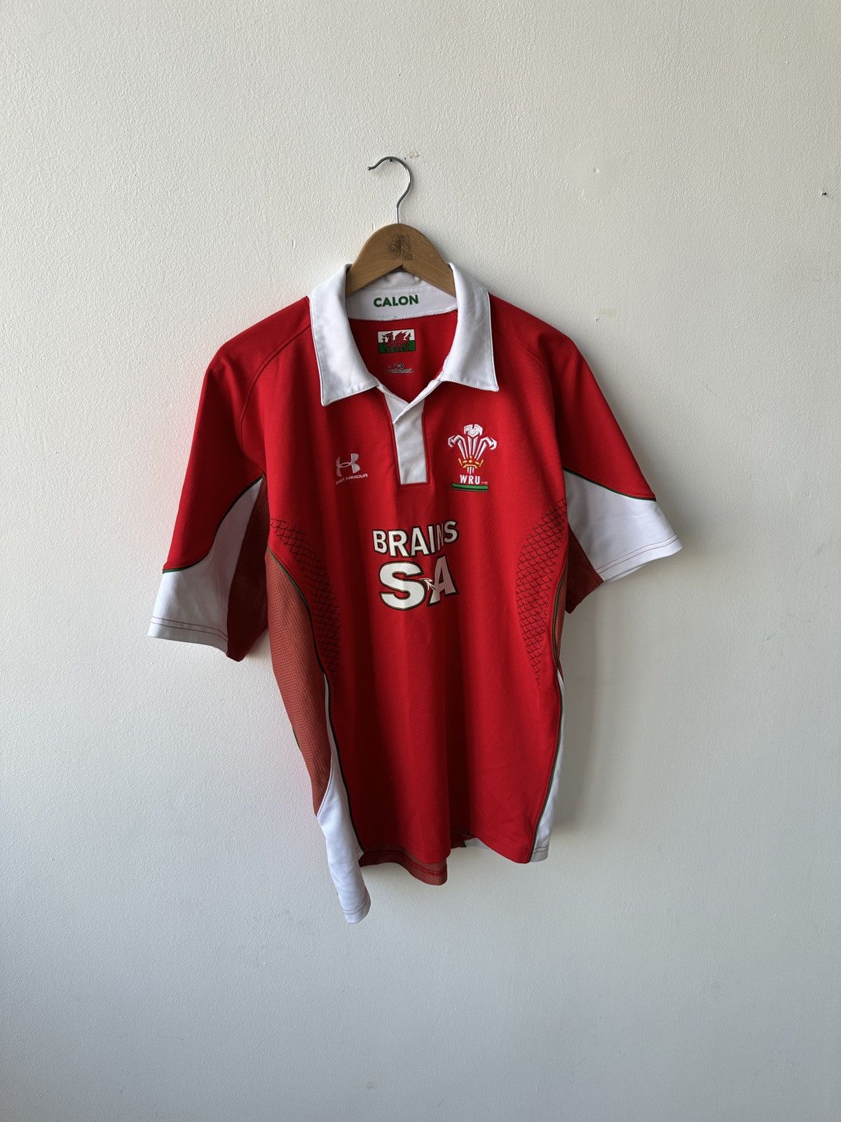 Under Armour Under Armour WRU Wales Rugby Jersey Shirt 2008/2009 Red Size US M / EU 48-50 / 2 - 2 Thumbnail