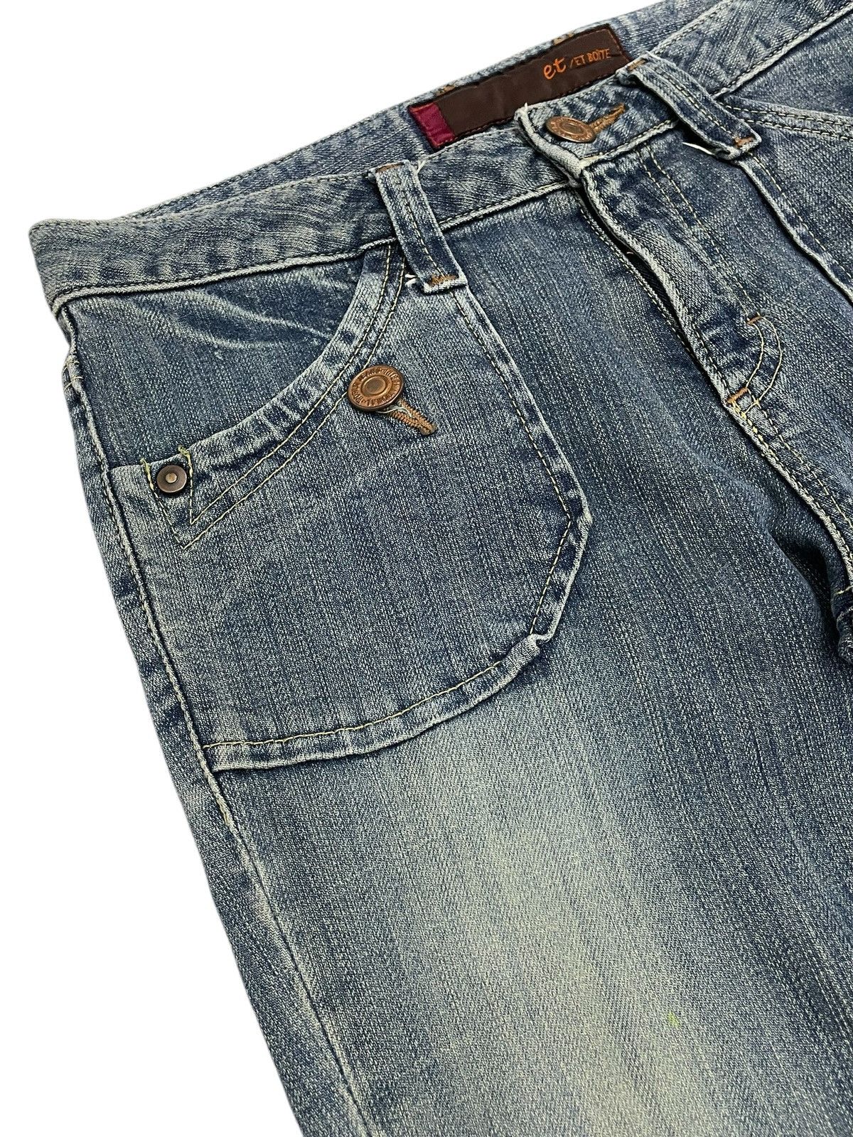 Japanese Brand × Tornado Mart et/ET BOÎTE Mud Wash Old Vintage Flare Nippon Denim Size US 28 / EU 44 - 6 Thumbnail