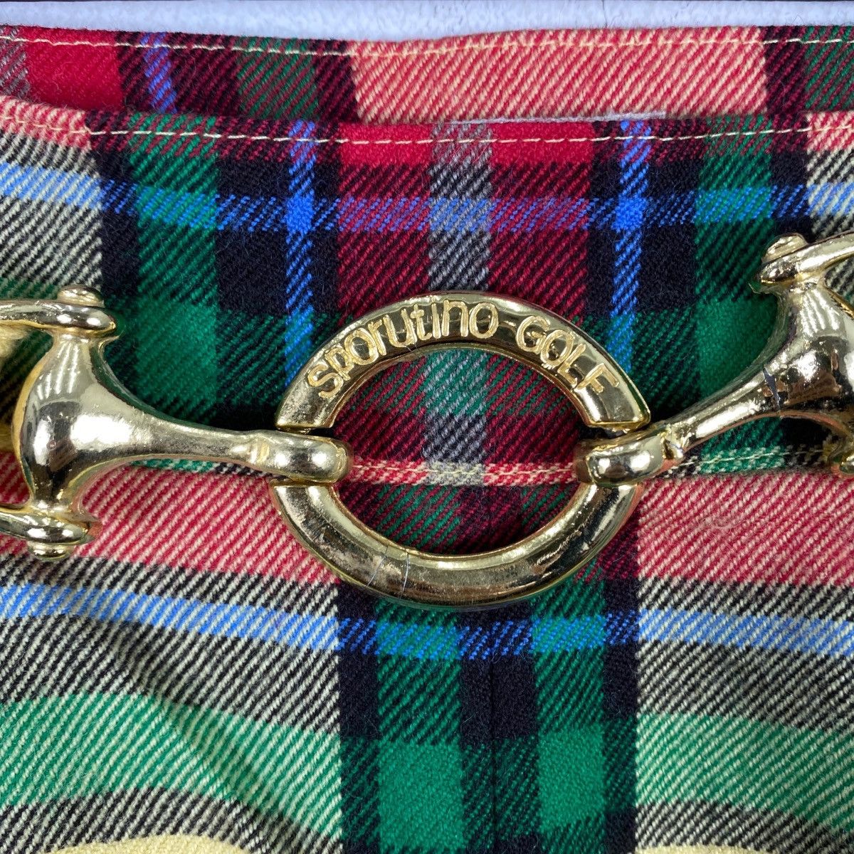 Vintage Vintage SPORUTINO GOLF Tartan Plaids Checks High Waisted Size 24" / US 00 / IT 34 - 3 Thumbnail