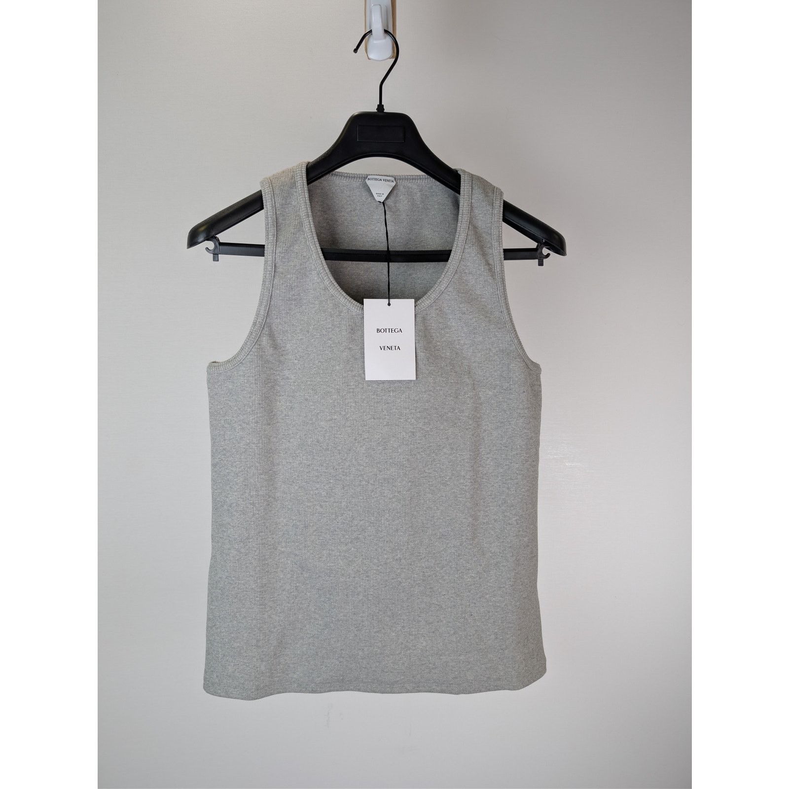 Bottega Veneta o1rshd1 Cotton Dry Stretch Cotton Tank Top in Light Grey Size US M / EU 48-50 / 2 - 2 Thumbnail