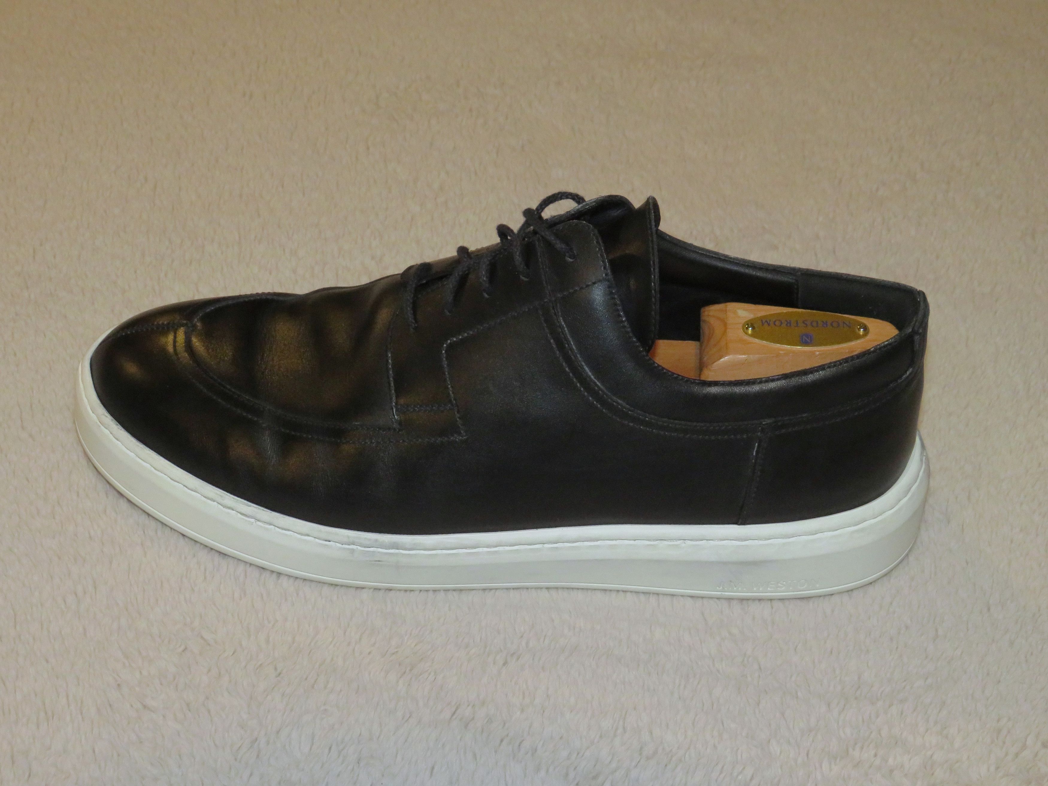J.M. Weston Black Calf Leather On the Hunt Dress Sneaker 11 Size US 11 / EU 44 - 4 Thumbnail