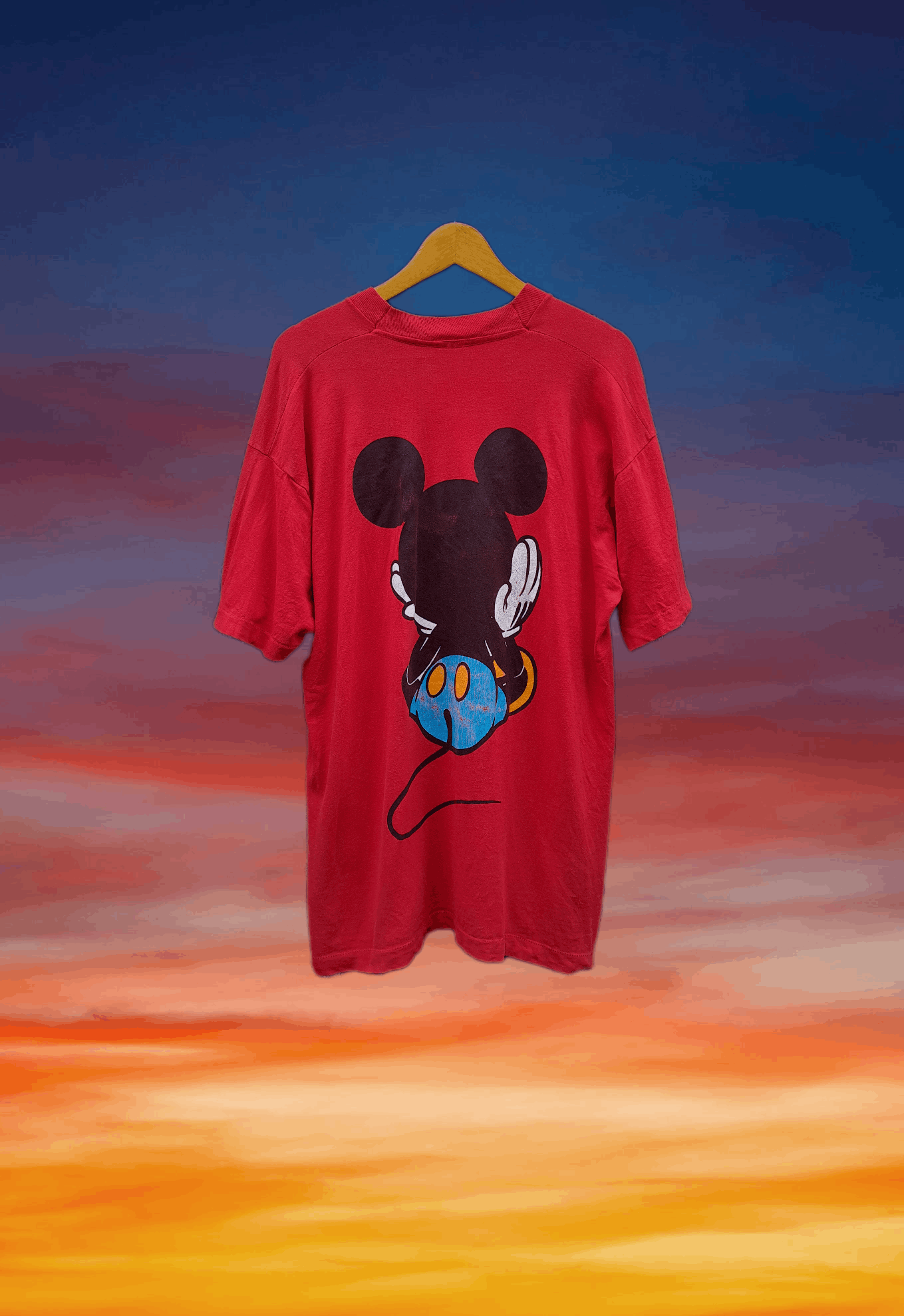 Japanese Brand × Rap Tees × Vintage Vintage 90s Mickey Mouse worn by A$AP ROCKY t-shirt Size US XL / EU 56 / 4 - 2 Thumbnail