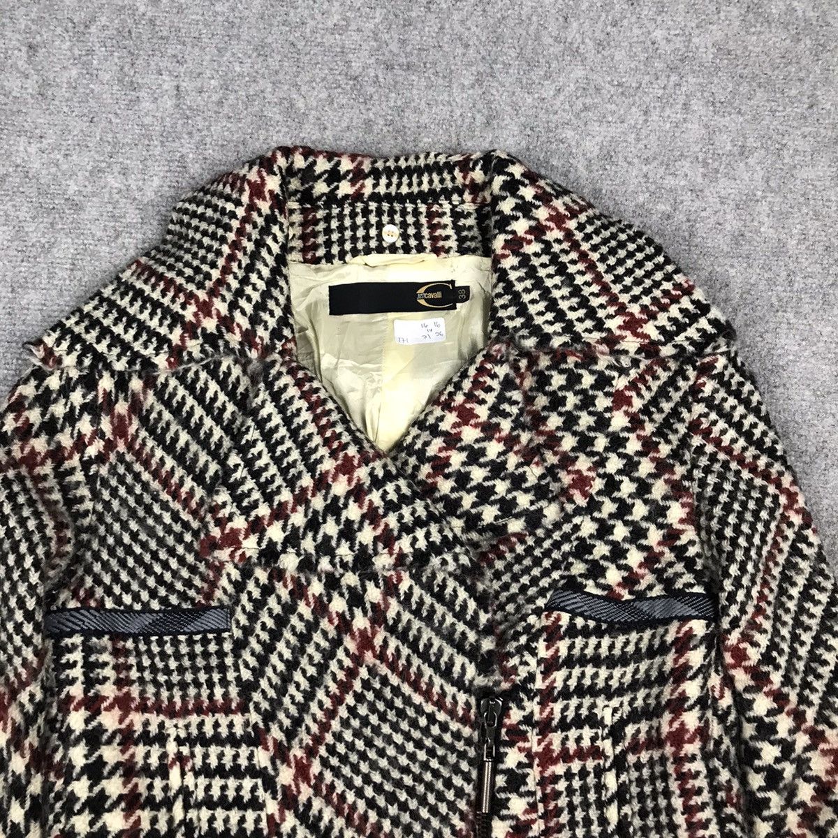 Just Cavalli × Roberto Cavalli JUST CAVALLI ITALY WOOL WOMAN SEXY JACKET Size XS / US 0-2 / IT 36-38 - 2 Thumbnail