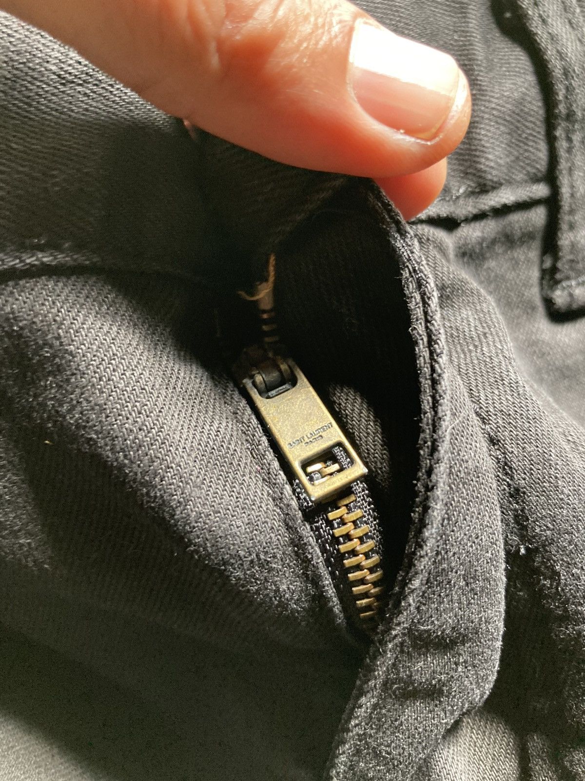 Saint Laurent Paris Saint Laurent x Hedi Slimane Distressed Black Skinny Jeans Size US 32 / EU 48 - 8 Thumbnail