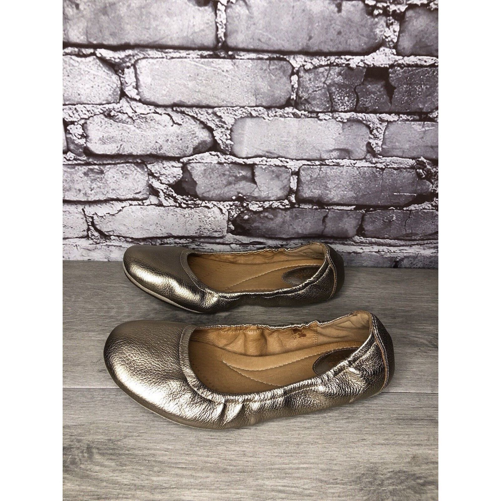 Clarks Clarks Artisan Bronze Gold Leather Casual Ballet Flats Shoes Size US 8 / IT 38 - 13 Thumbnail