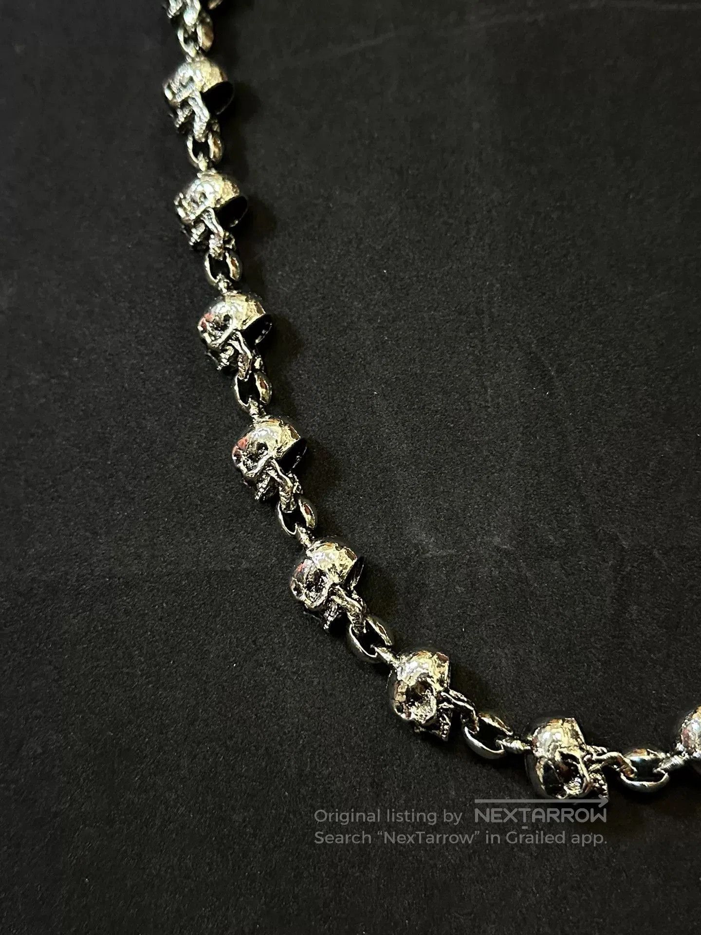 Vintage vintage 90s skull chain belt link wallet chain. Size ONE SIZE - 3 Thumbnail