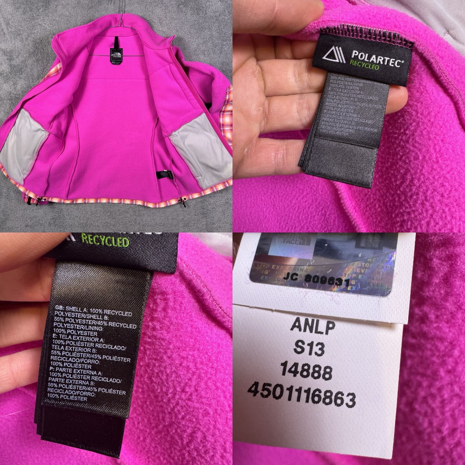 The North Face The North Face Retro Denali Jacket Womens M Full Zip Polartec Plaid Pink Size M / US 6-8 / IT 42-44 - 8 Thumbnail