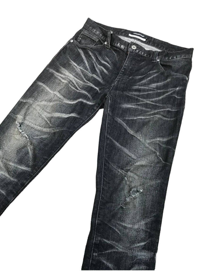 semanticdesign Semantic JAPAN Herringbone Black wash Distressed jean Slim Size US 29 - 3 Thumbnail
