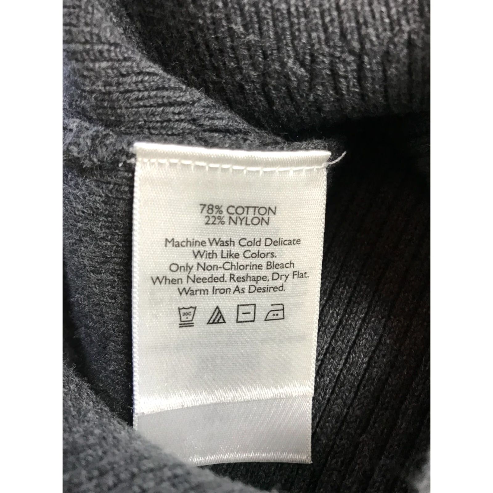 Eddie Bauer Eddie Bauer Sweater Womens Petite Medium Gray Ribbed Full Zip Size M / US 6-8 / IT 42-44 - 6 Thumbnail