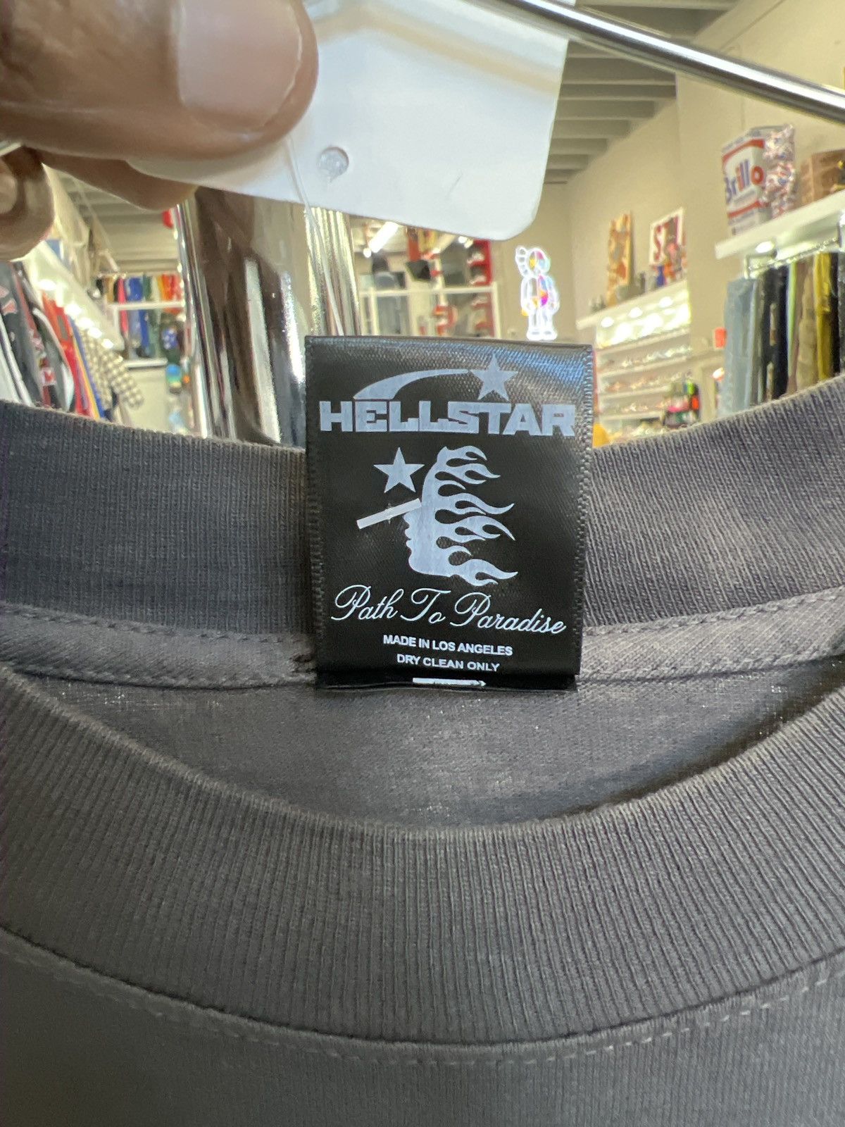 HELLSTAR Jesus Emblem Vintage Black Size US XL / EU 56 / 4 - 2 Thumbnail