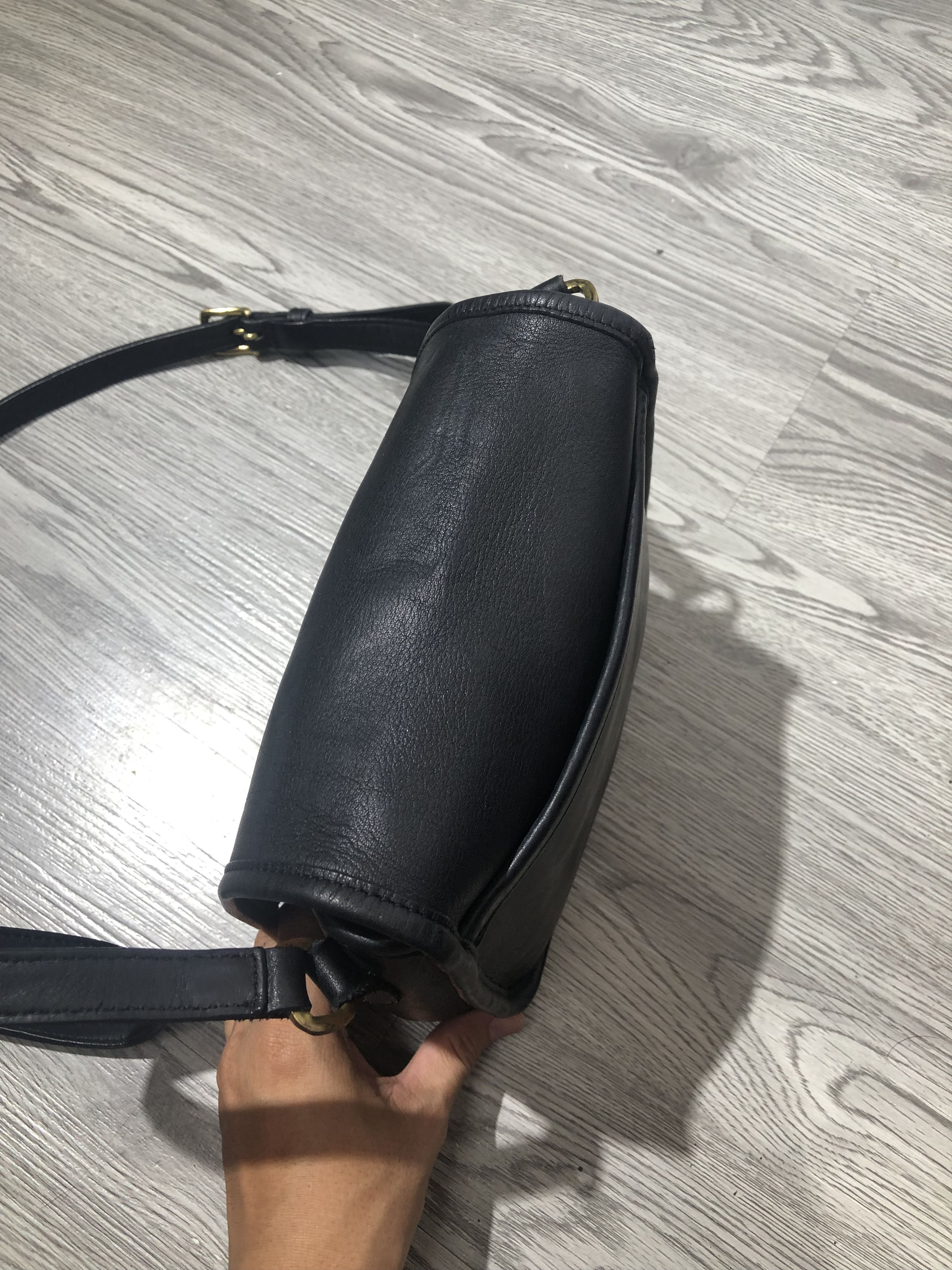 Coach Vintage Old COACH Companion Flap 9076 Black Leather Size ONE SIZE - 3 Thumbnail